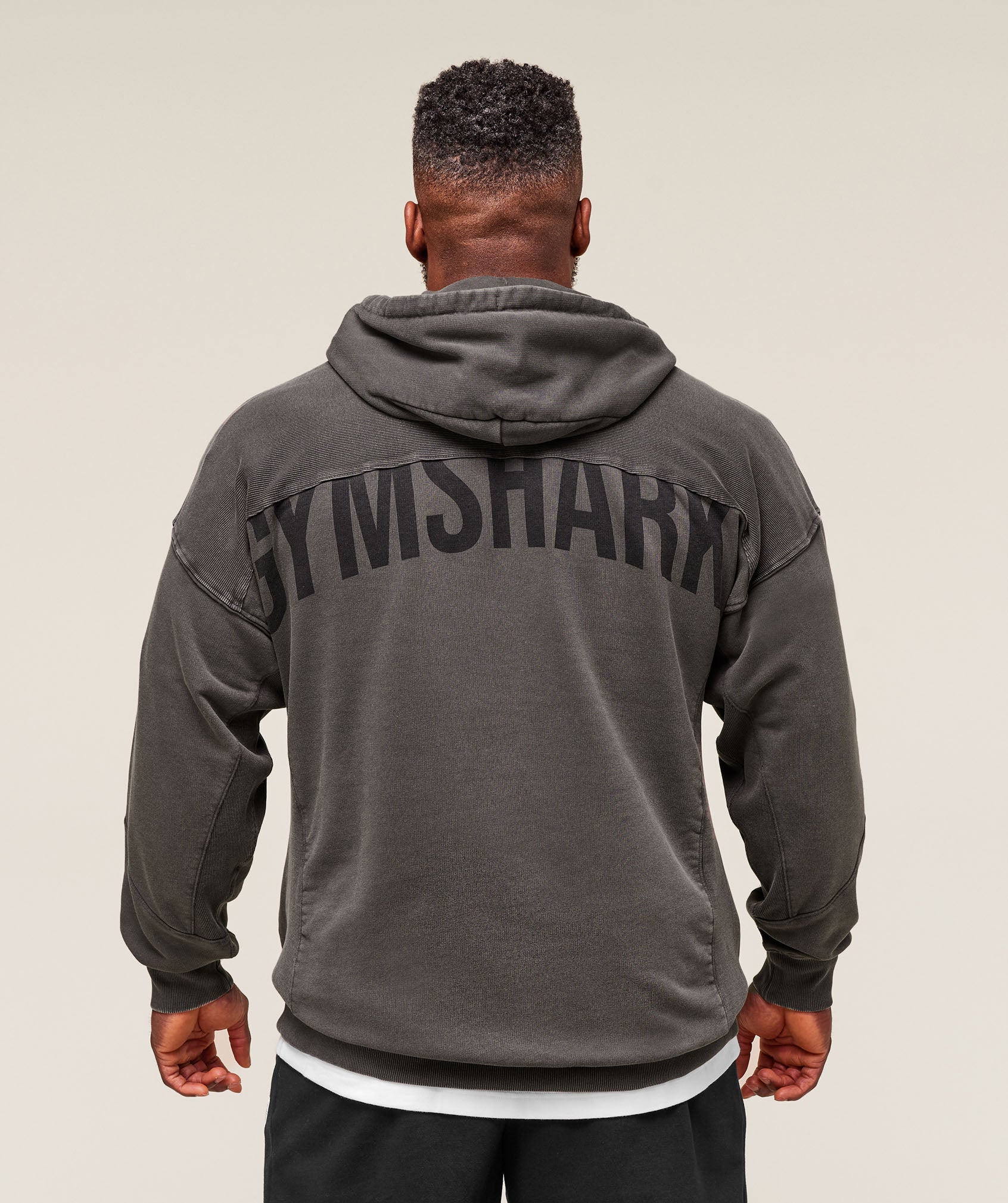 Gymshark Power Washed Hoodie - Grey