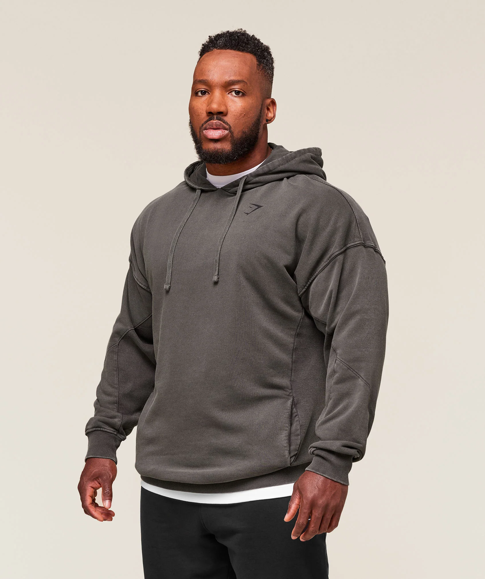 Gymshark Power Washed Hoodie - Grey - Image 3