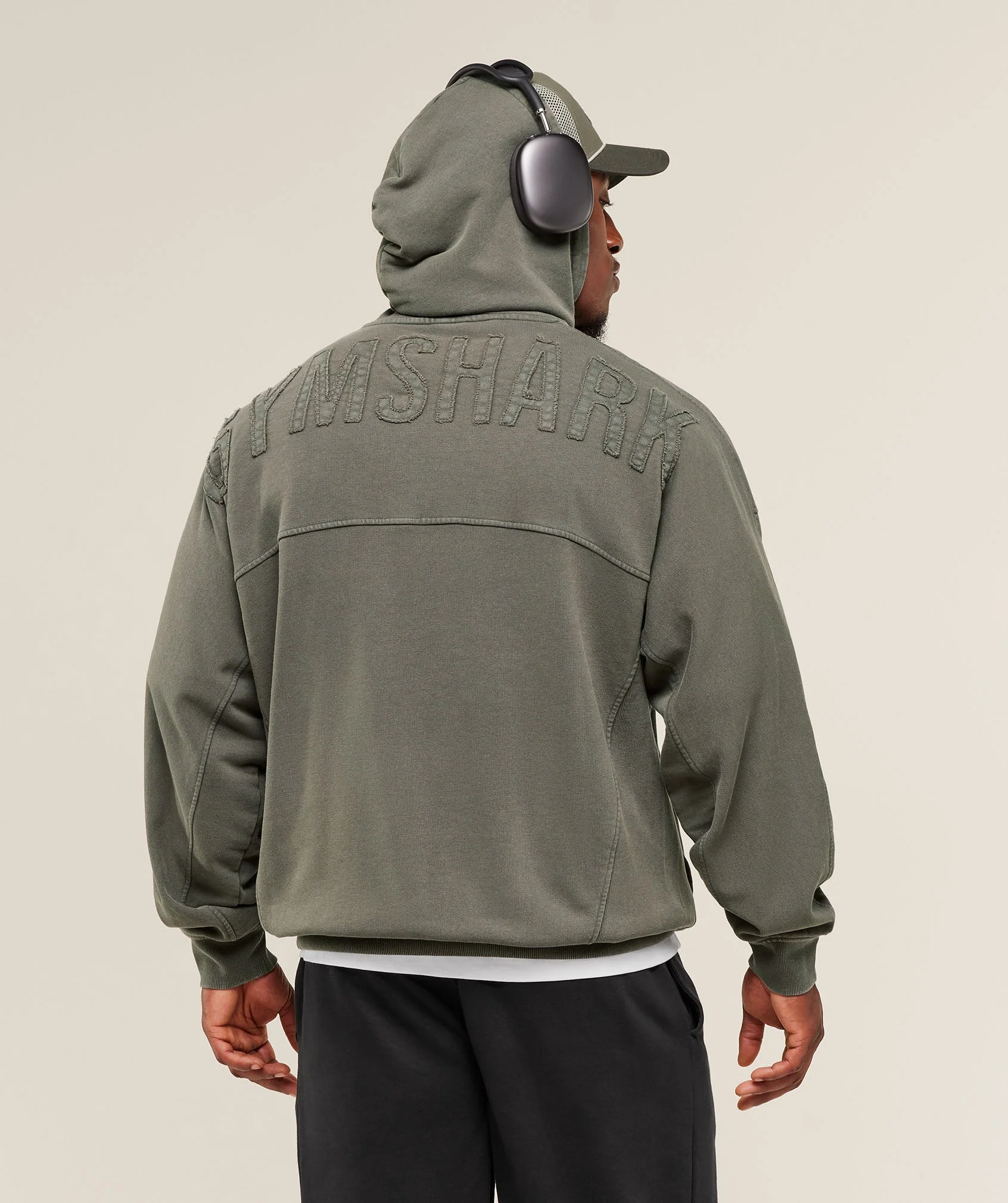 Gymshark Power Washed Hoodie - GS Strength Green - Image 4
