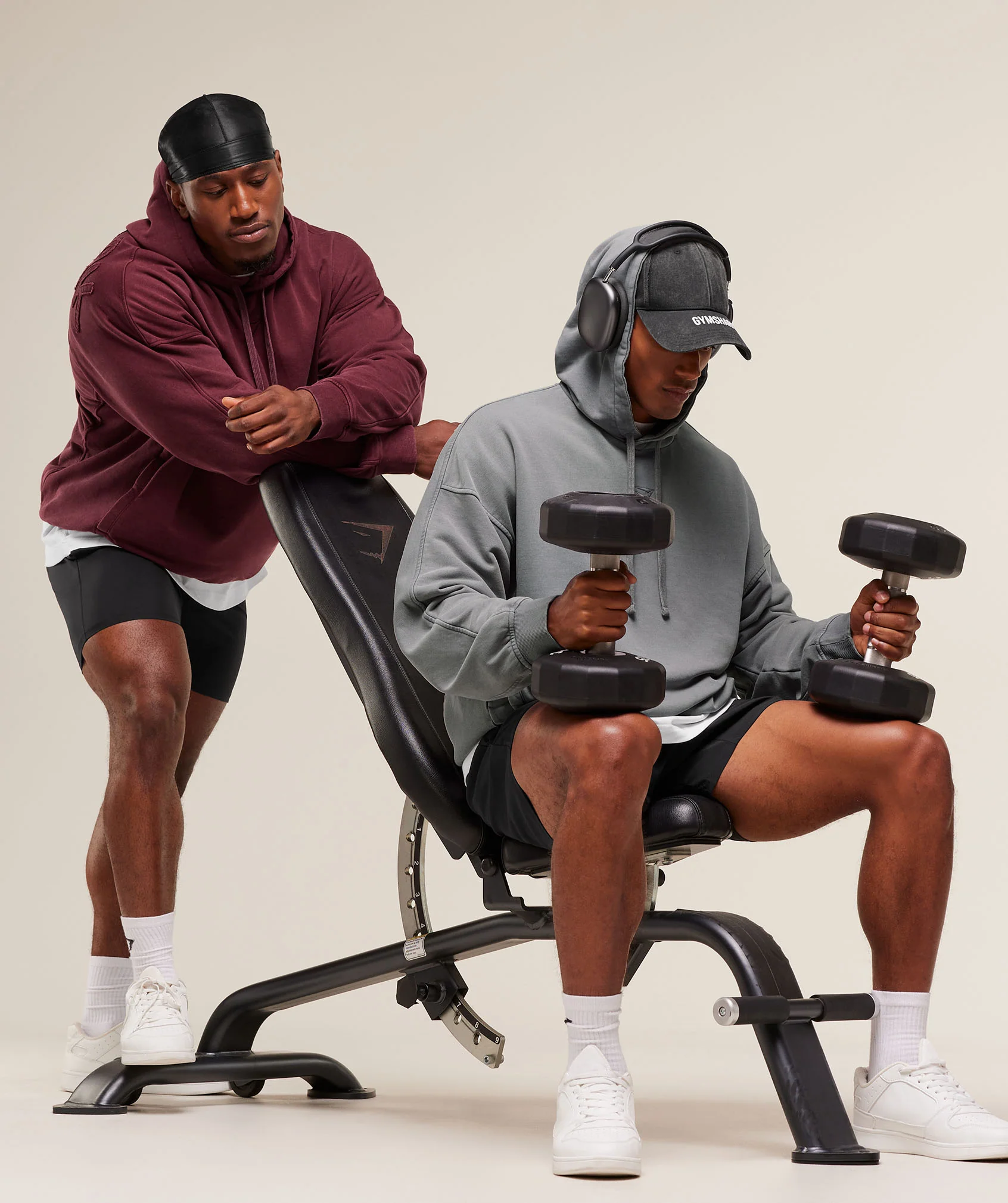 Gymshark Power Washed Hoodie - GS Rich Maroon - Image 7
