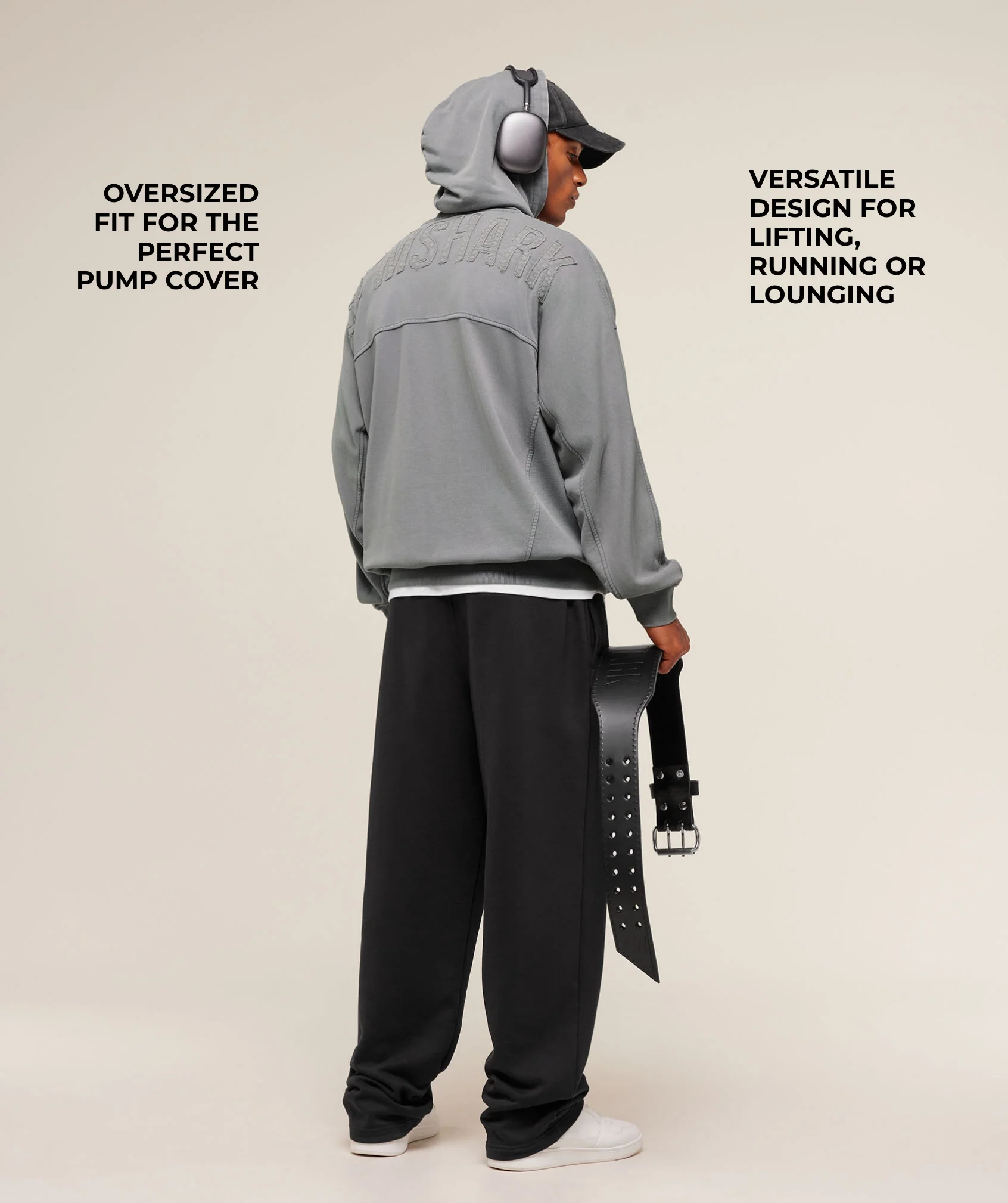 Gymshark Power Washed Hoodie - GS Medium Grey - Image 2
