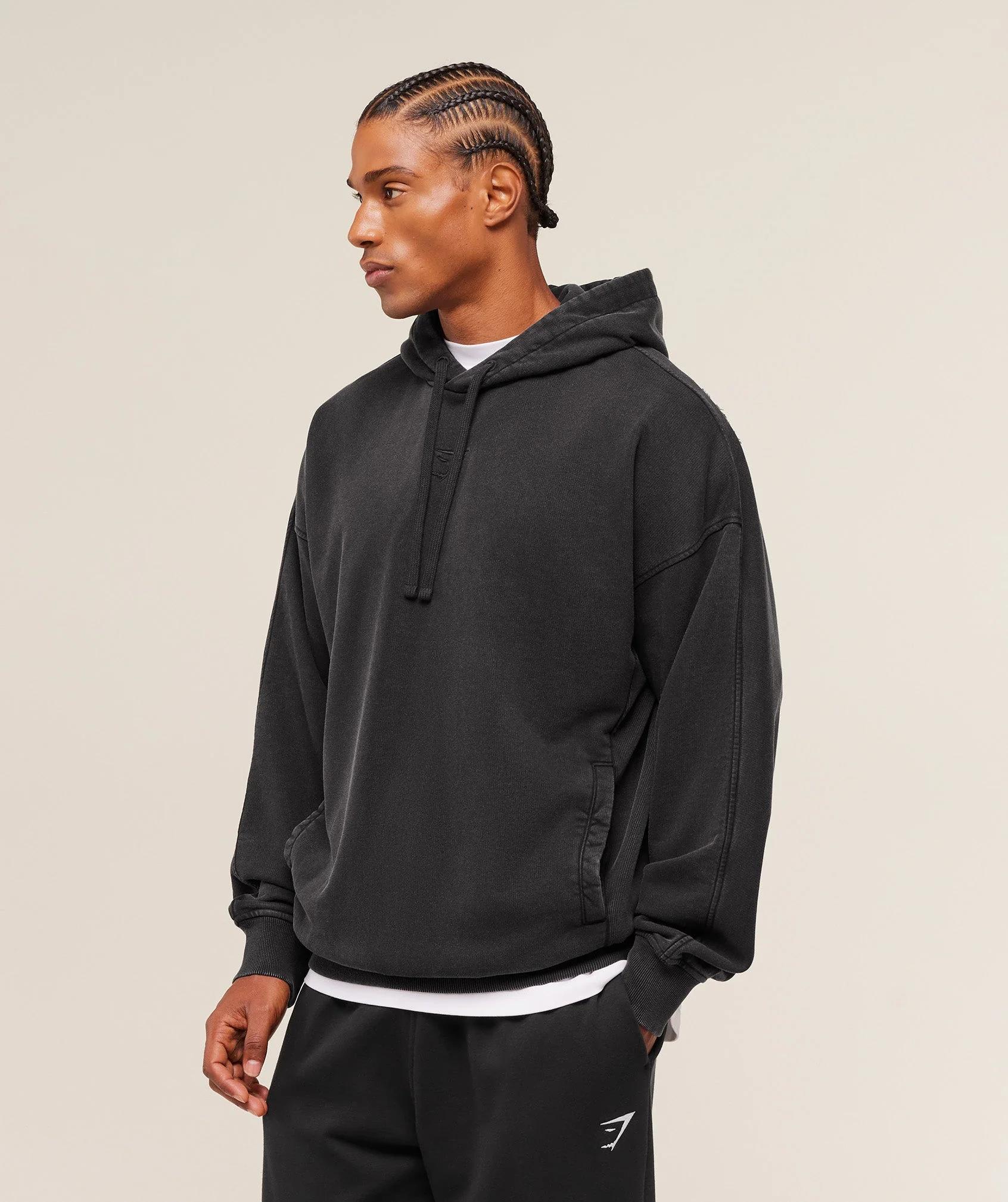 Gymshark Power Washed Hoodie - GS Black - Image 3