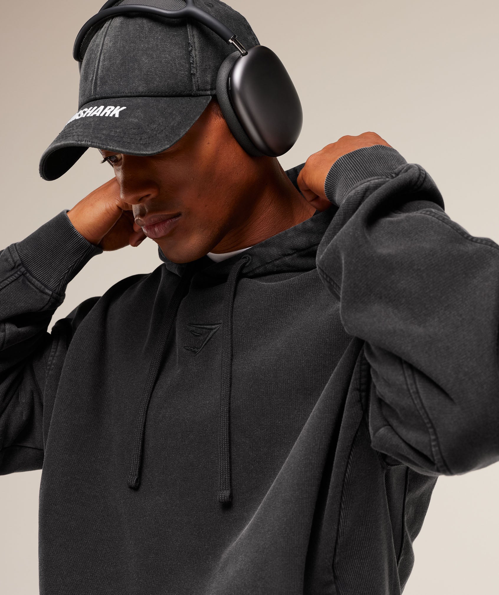 Gymshark Power Washed Hoodie - GS Black - Image 6
