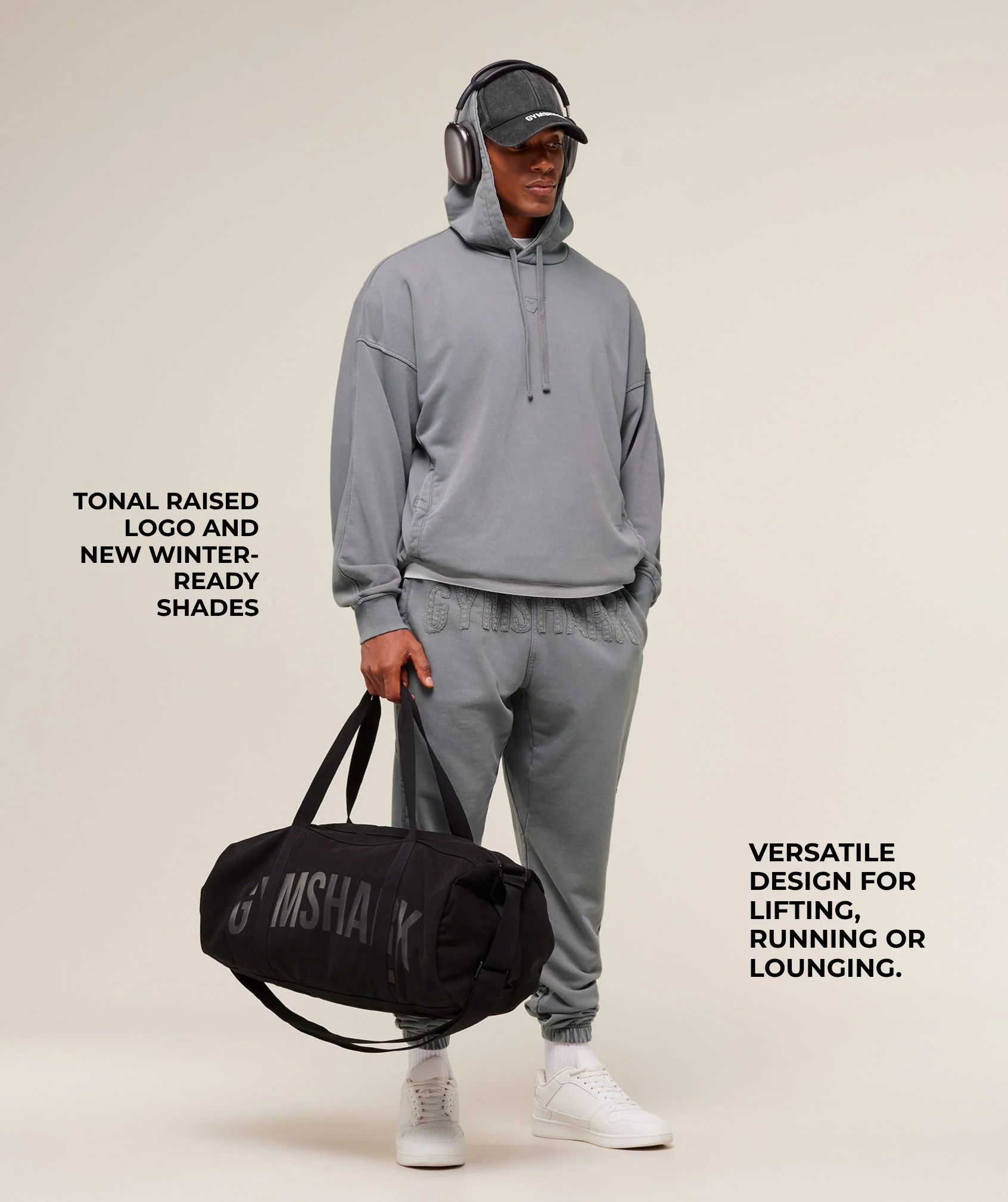 Gymshark Power Washed Joggers - GS Medium Grey - Image 2