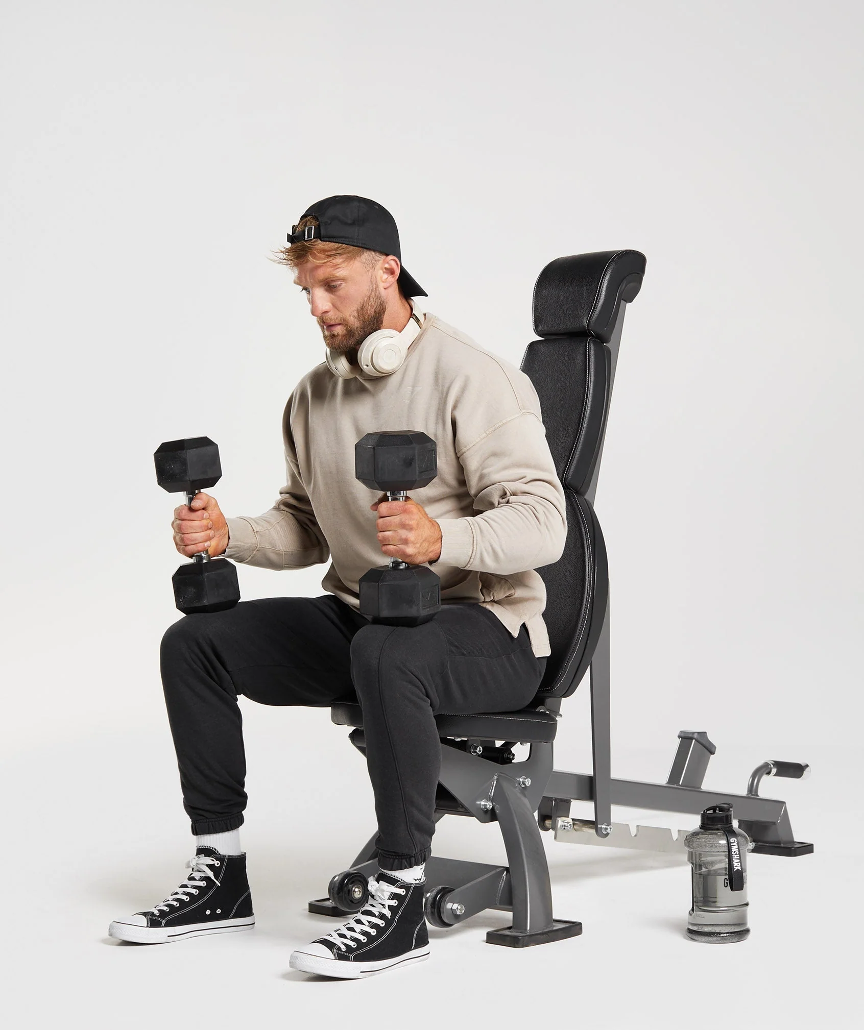 Gymshark Power Washed Joggers - Black - Image 4