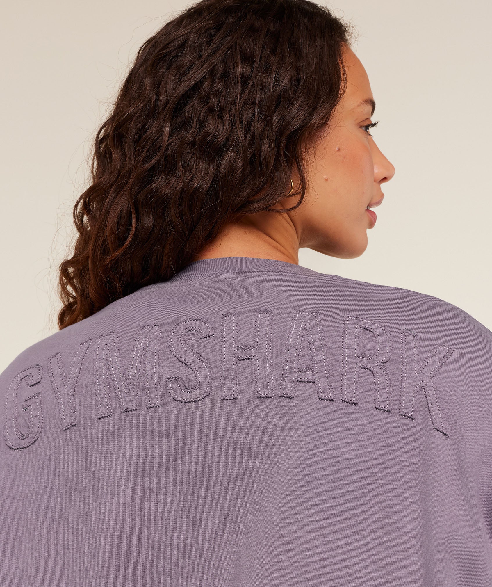 Gymshark Power Washed Long Sleeve Top -  Dusk Purple/Acid Wash - Image 5
