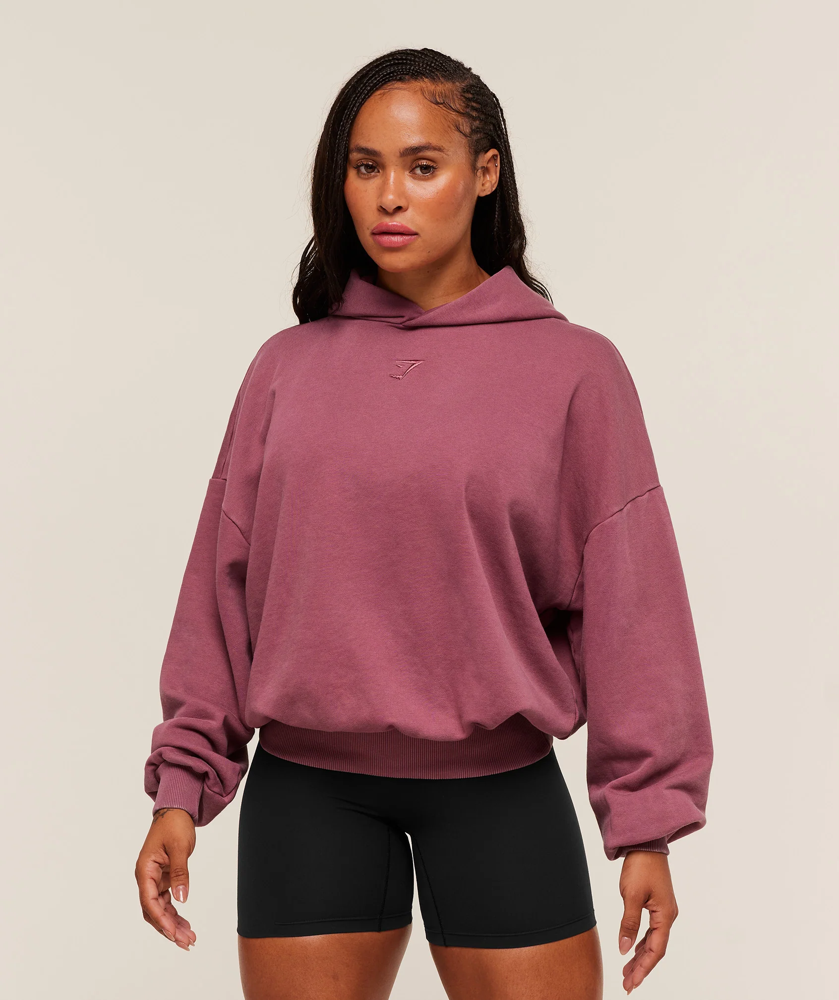 Gymshark Power Washed Oversized Hoodie - Reset Pink/Acid Wash - Image 2