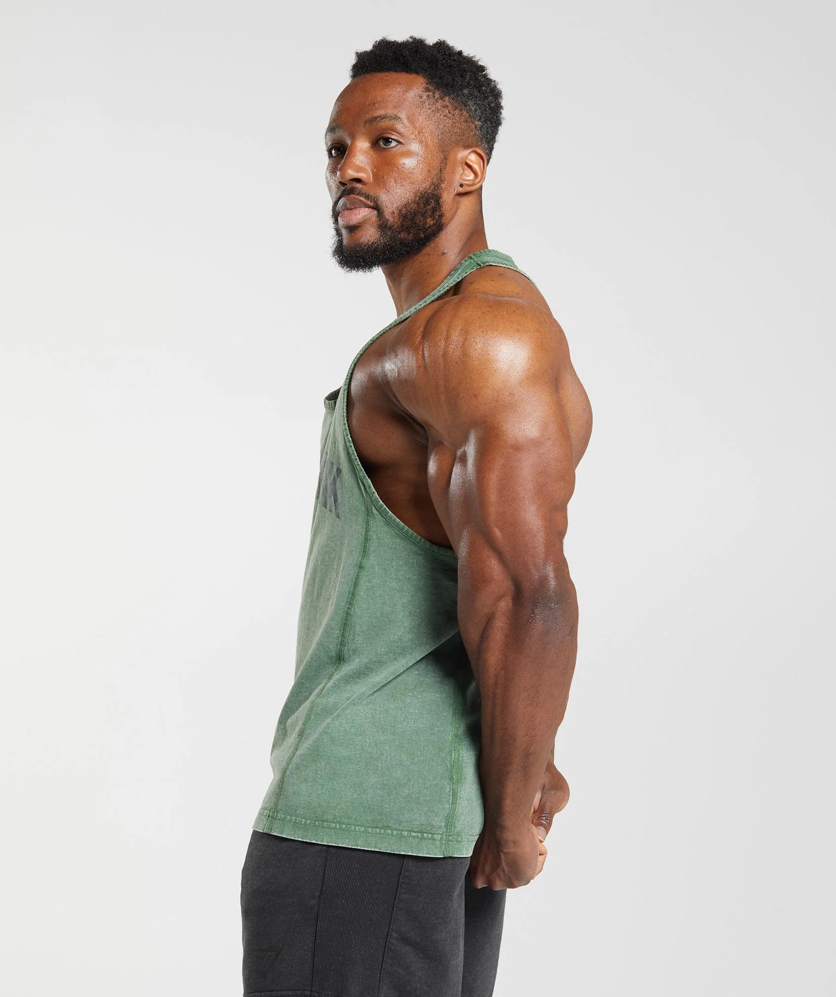 Gymshark Power Washed Stringer - Iguana Green - Image 3