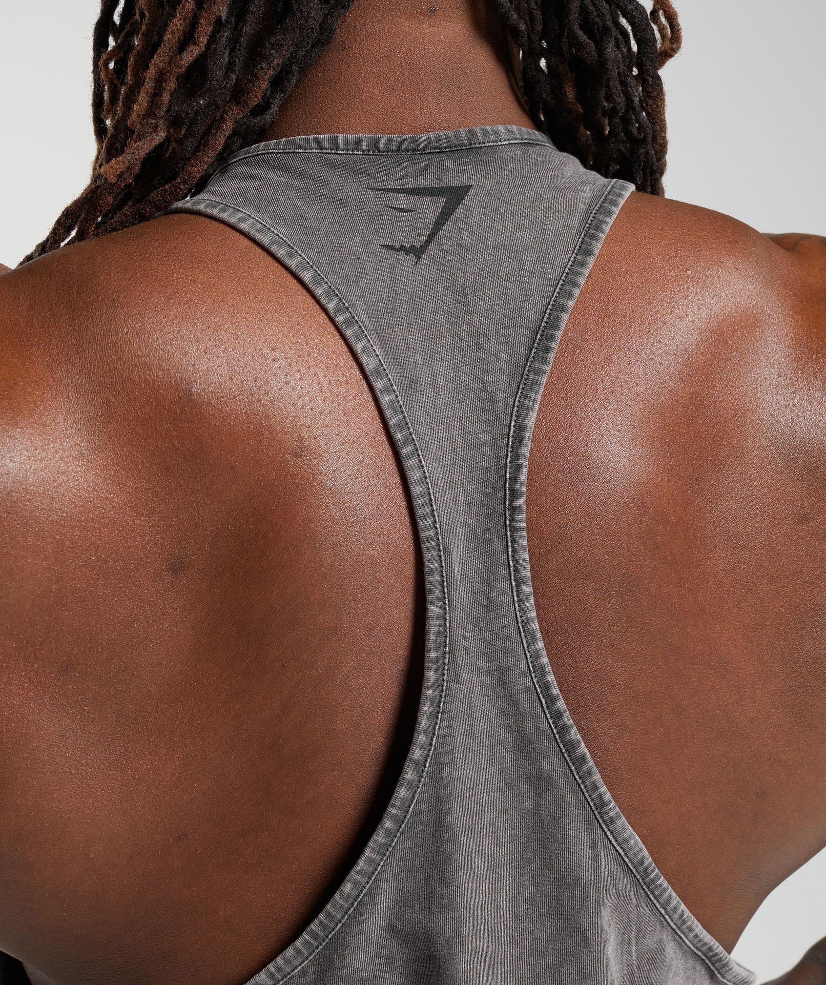 Gymshark Power Washed Stringer - Onyx Grey - Image 5