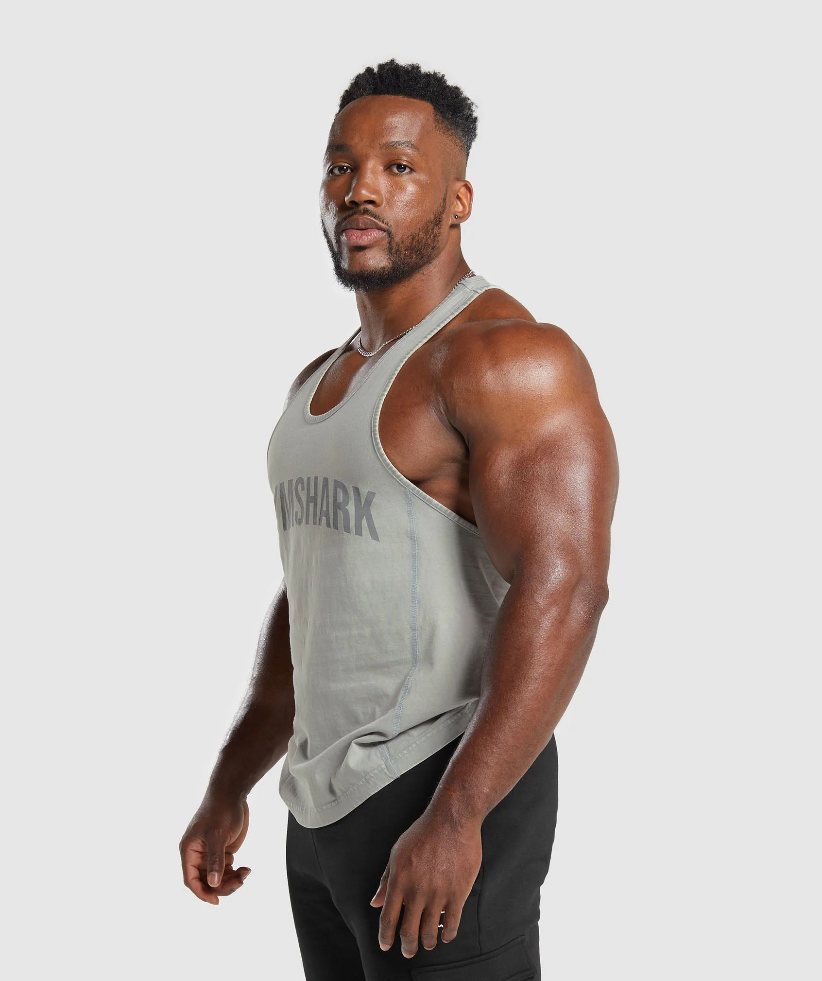 Gymshark Power Washed Stringer - Smokey Grey - Image 3