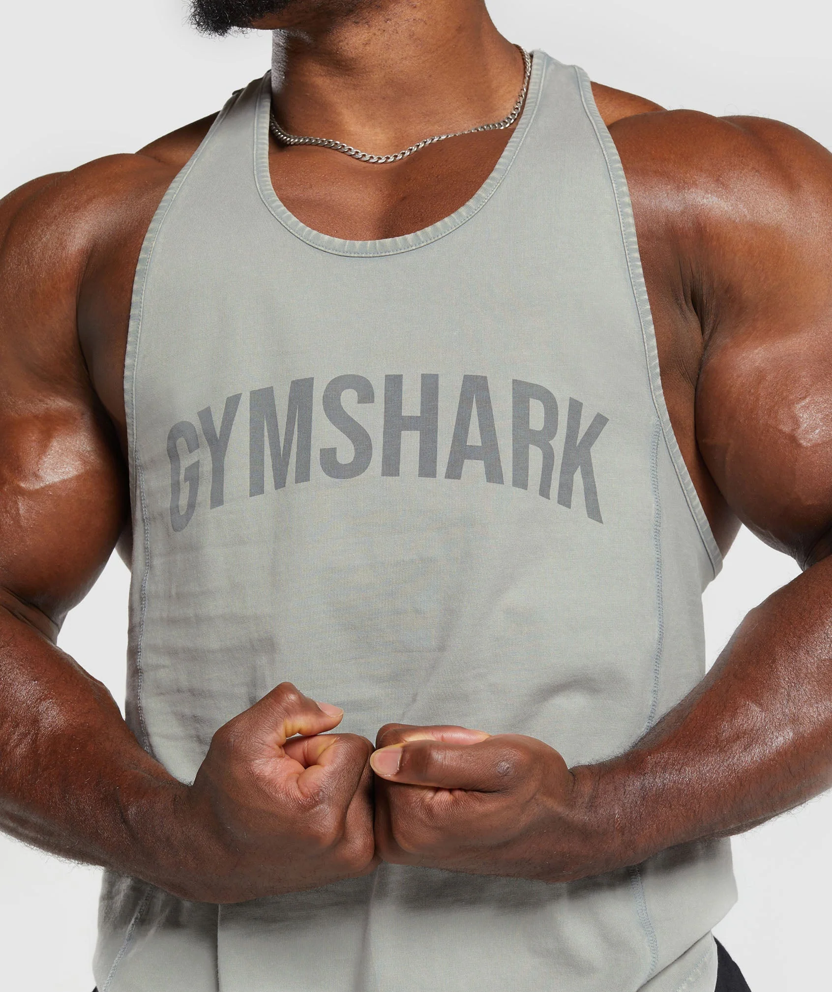 Gymshark Power Washed Stringer - Smokey Grey - Image 5