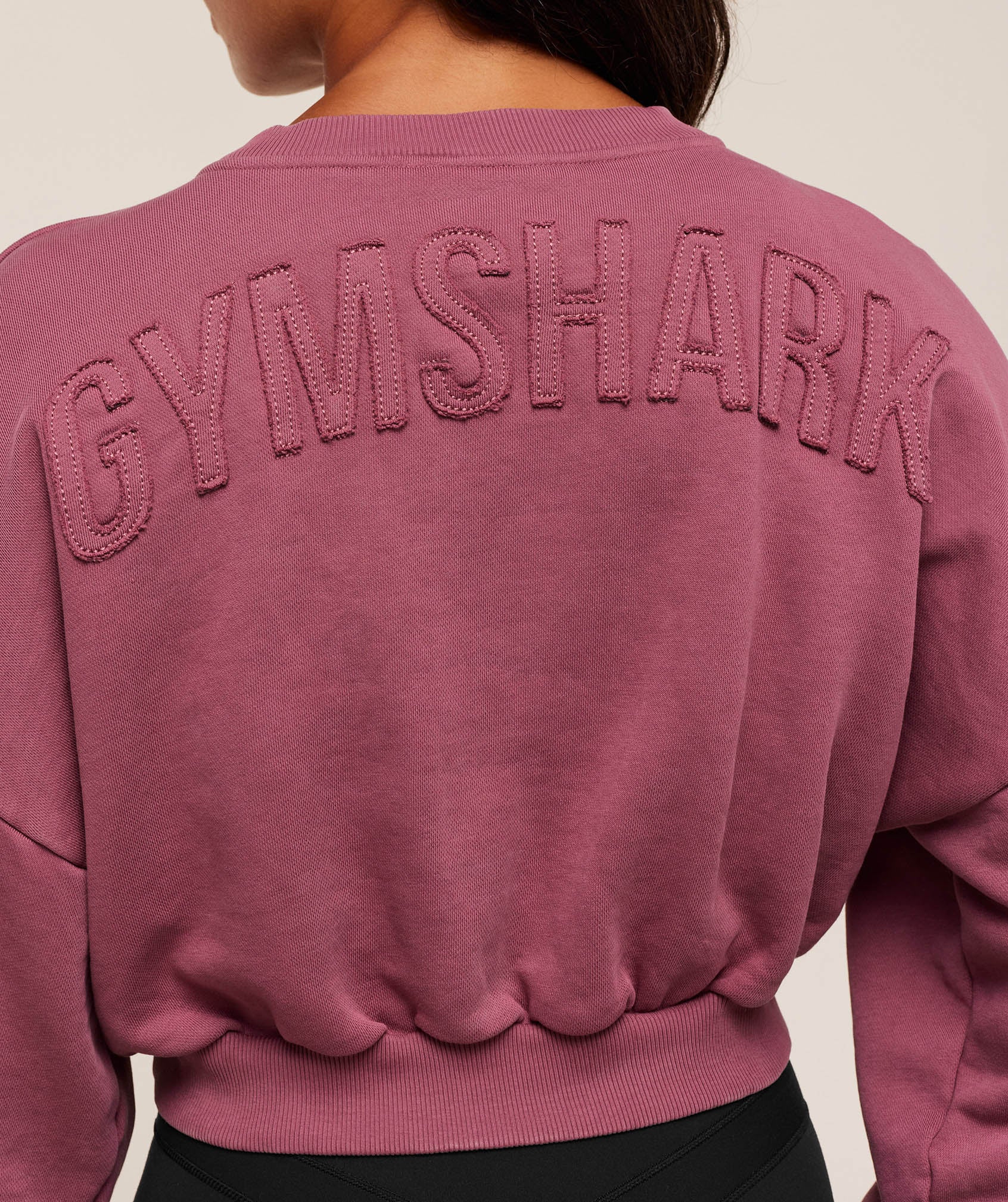 Gymshark Power Washed Sweat Top - Reset Pink/Acid Wash Small Ball - Image 3