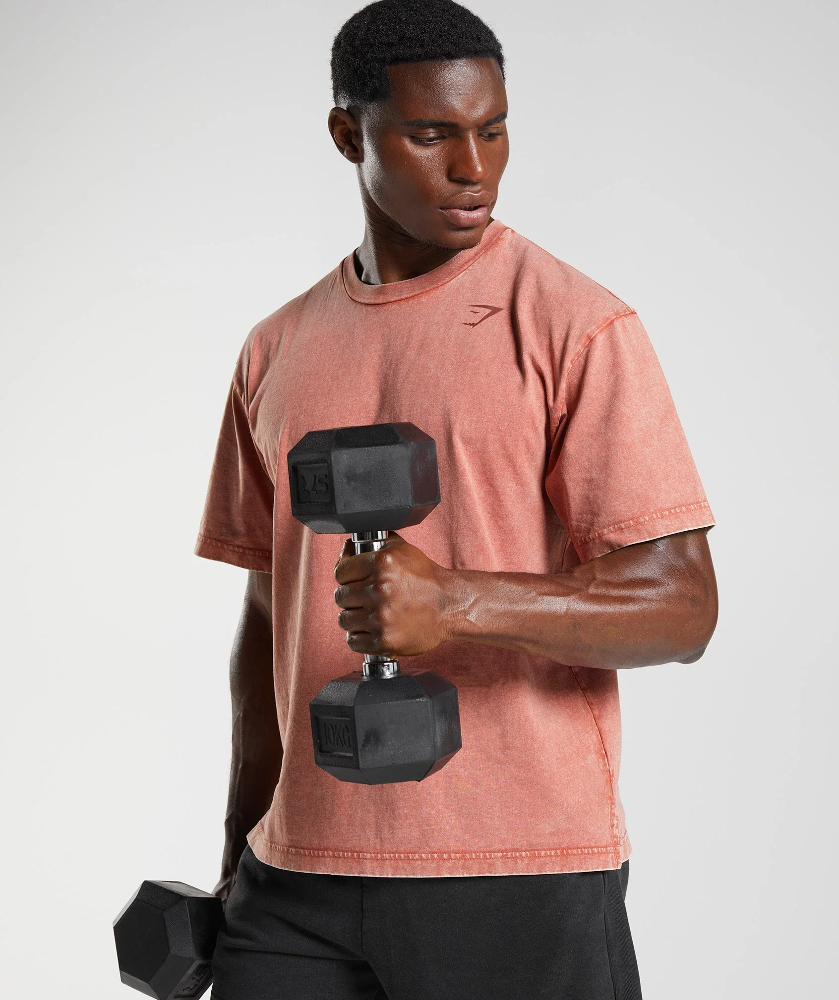 Gymshark Power Washed T-Shirt - Rose Brown - Image 3