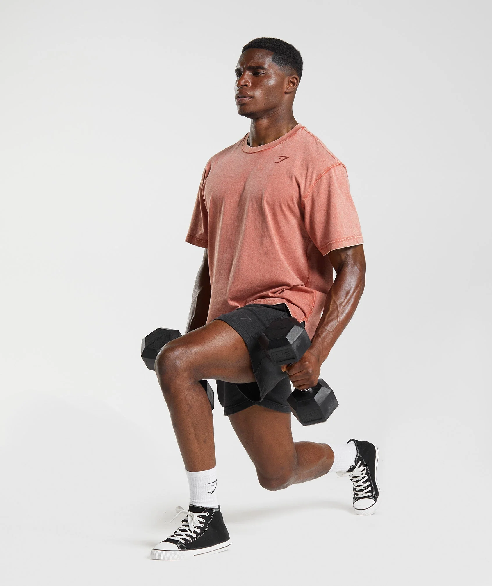 Gymshark Power Washed T-Shirt - Rose Brown - Image 4