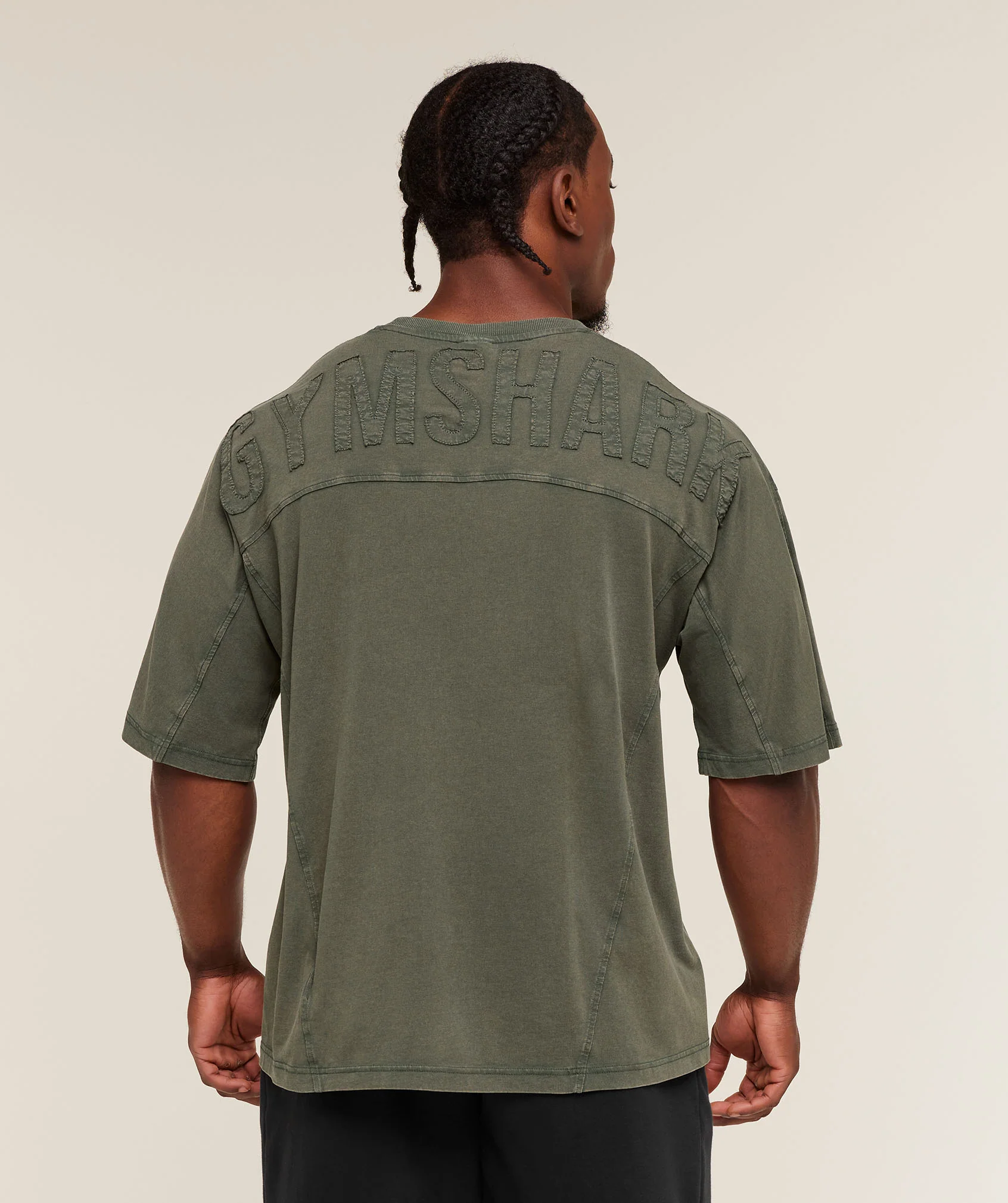 Gymshark Power Washed T-Shirt - GS Strength Green - Image 6