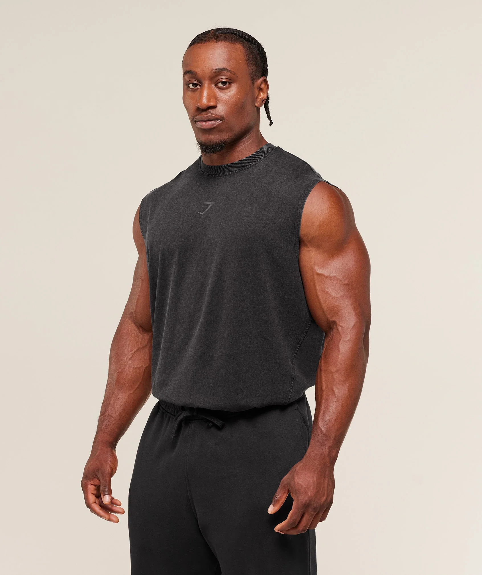 Gymshark Power Washed Tank - GS Black - Image 6
