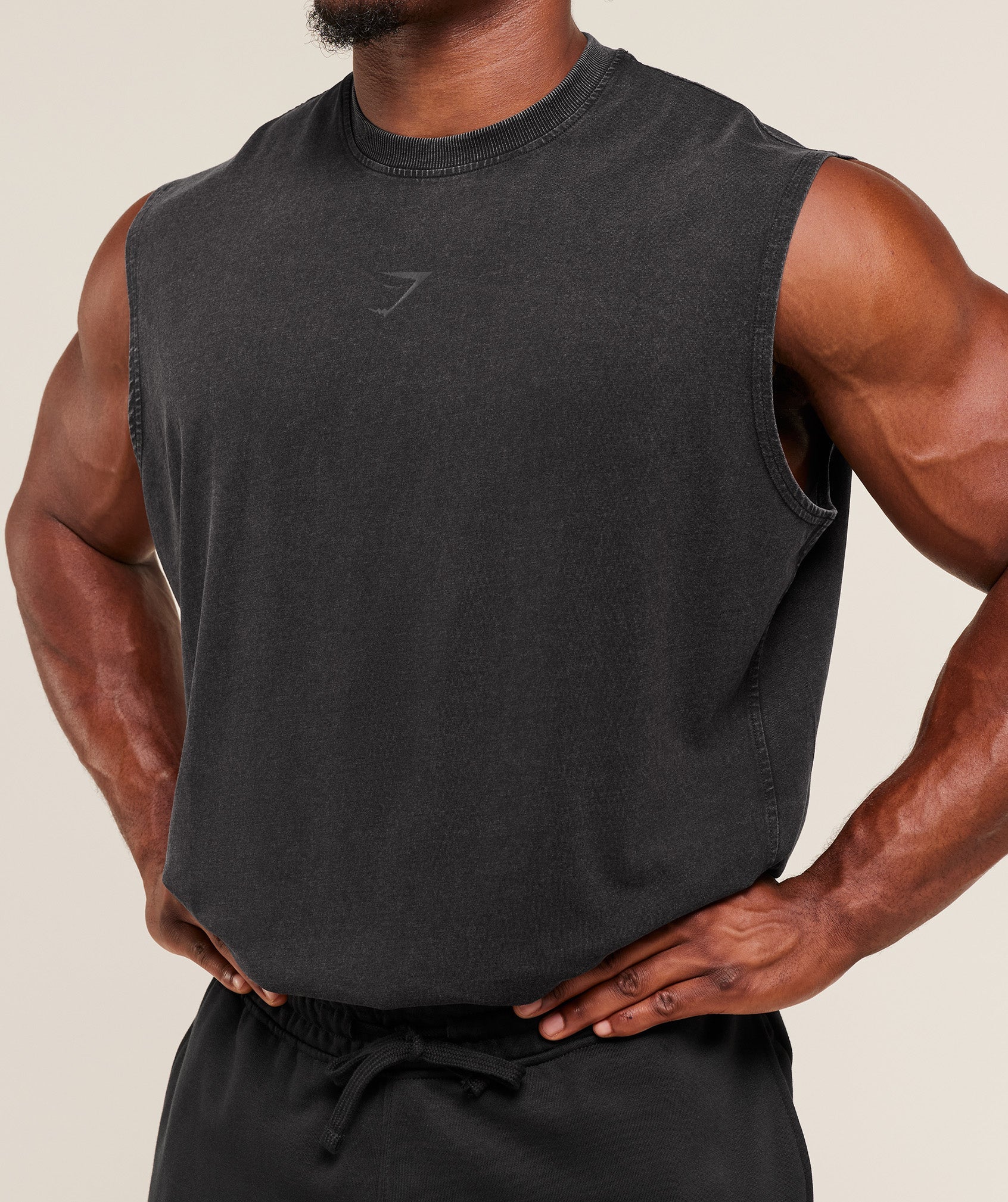 Gymshark Power Washed Tank - GS Black - Image 8