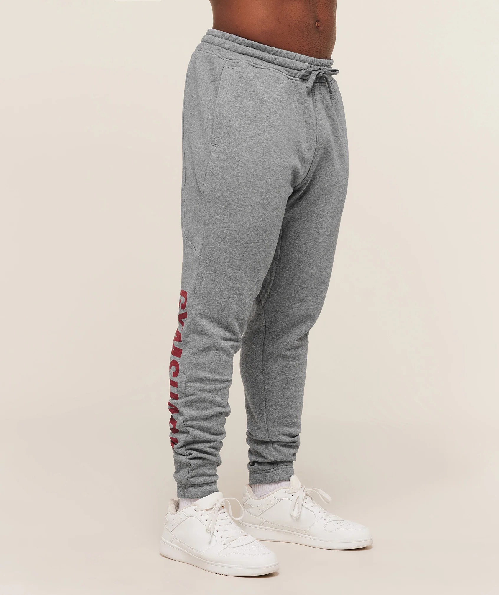 Gymshark Power Wordmark Joggers - Charcoal Core Marl - Image 3