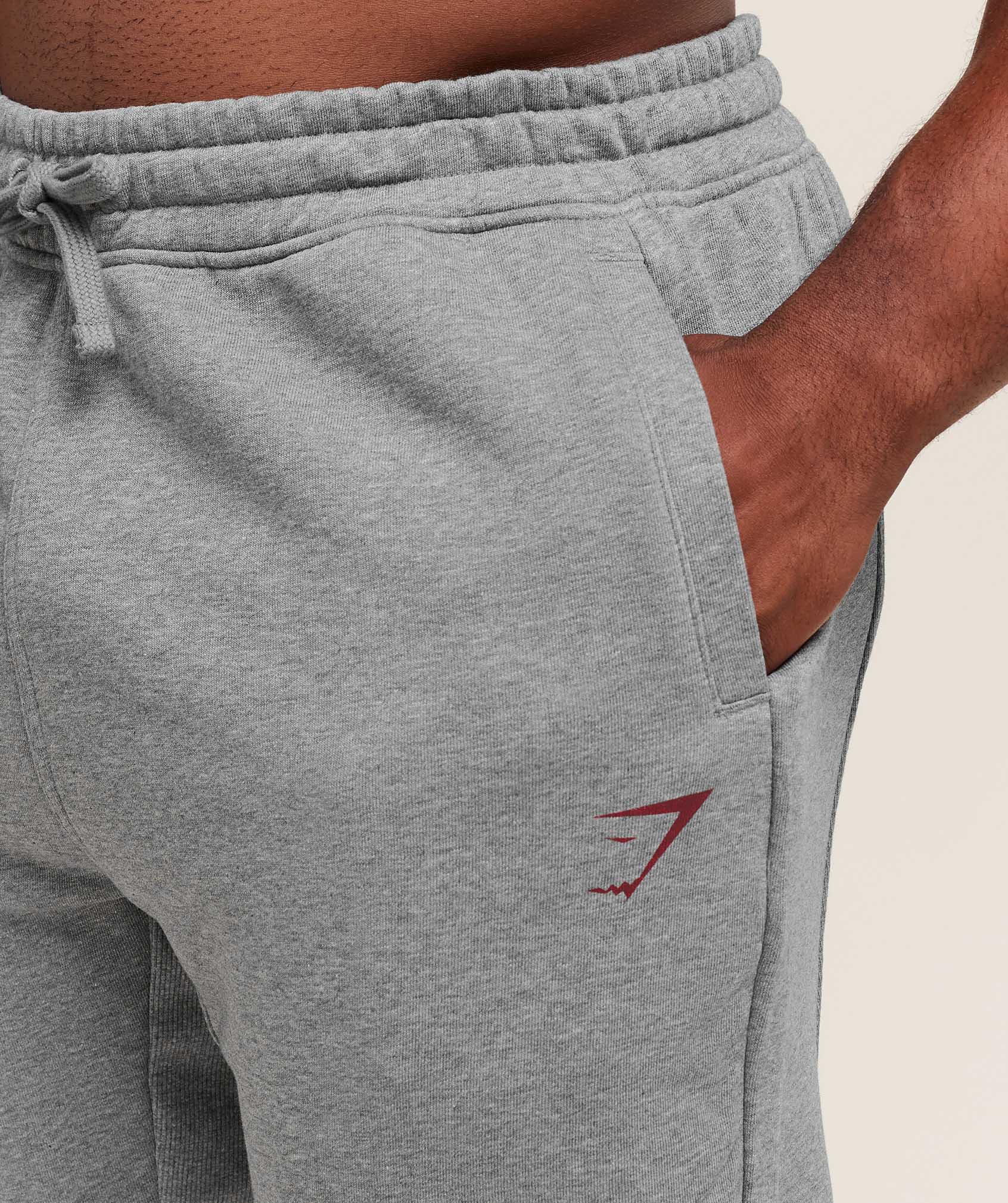 Gymshark Power Wordmark Joggers - Charcoal Core Marl - Image 5