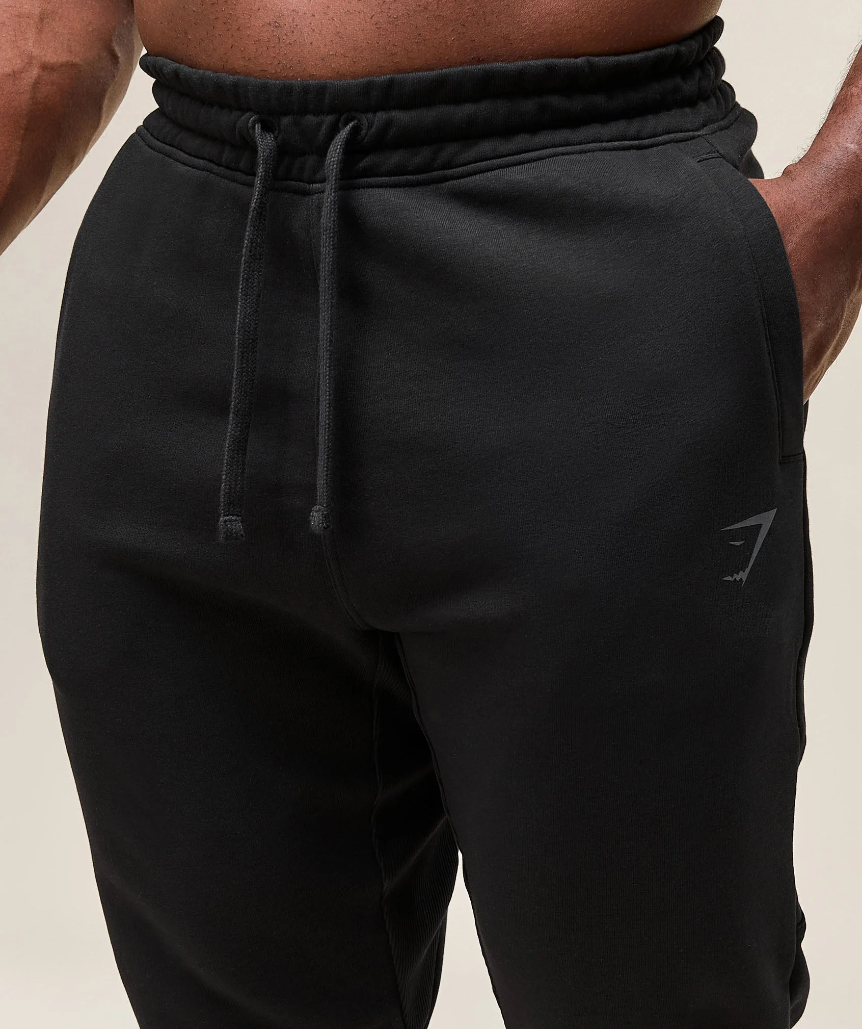 Gymshark Power Wordmark Joggers - Black - Image 5