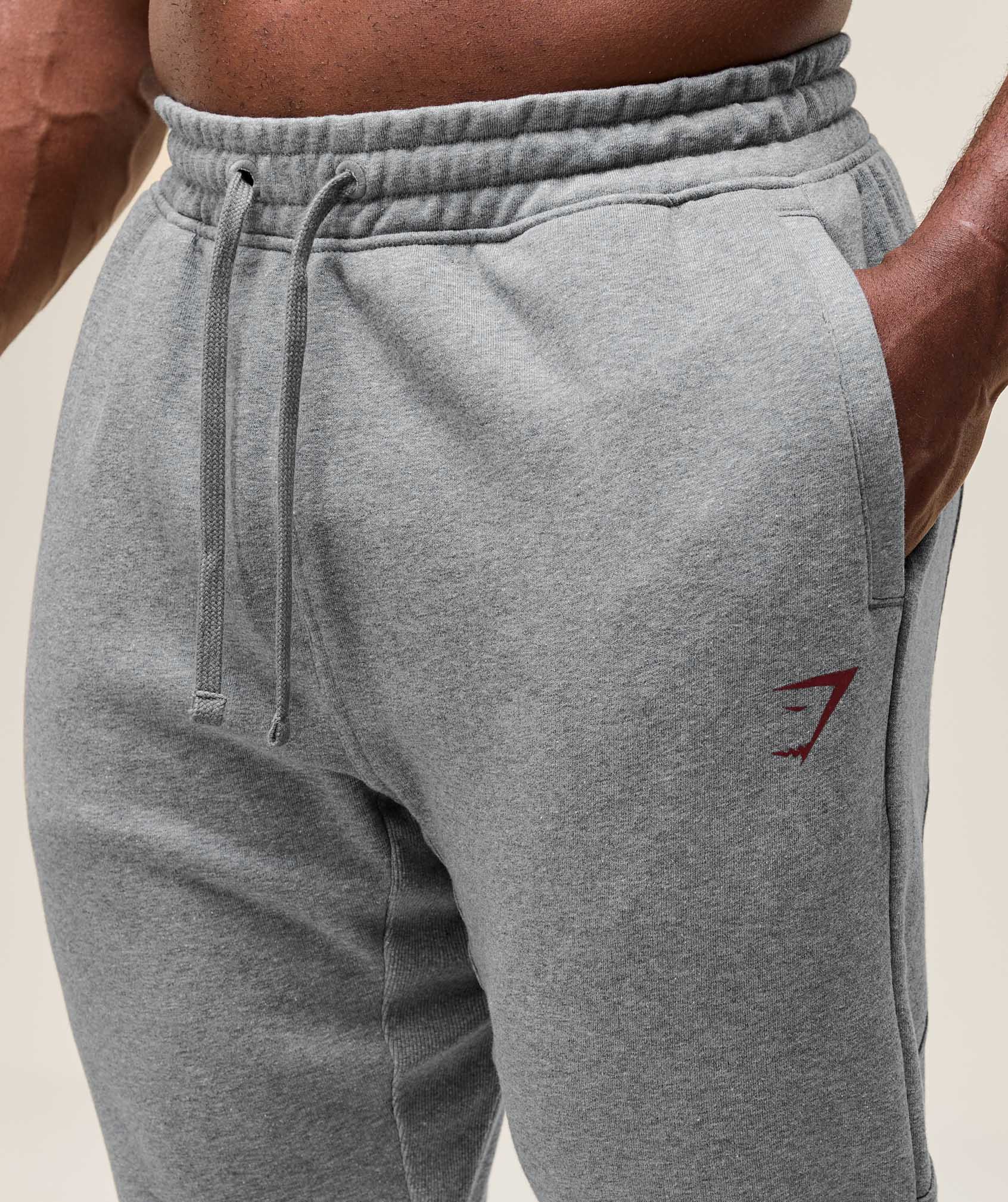 Gymshark Power Wordmark Joggers - Charcoal Core Marl - Image 5