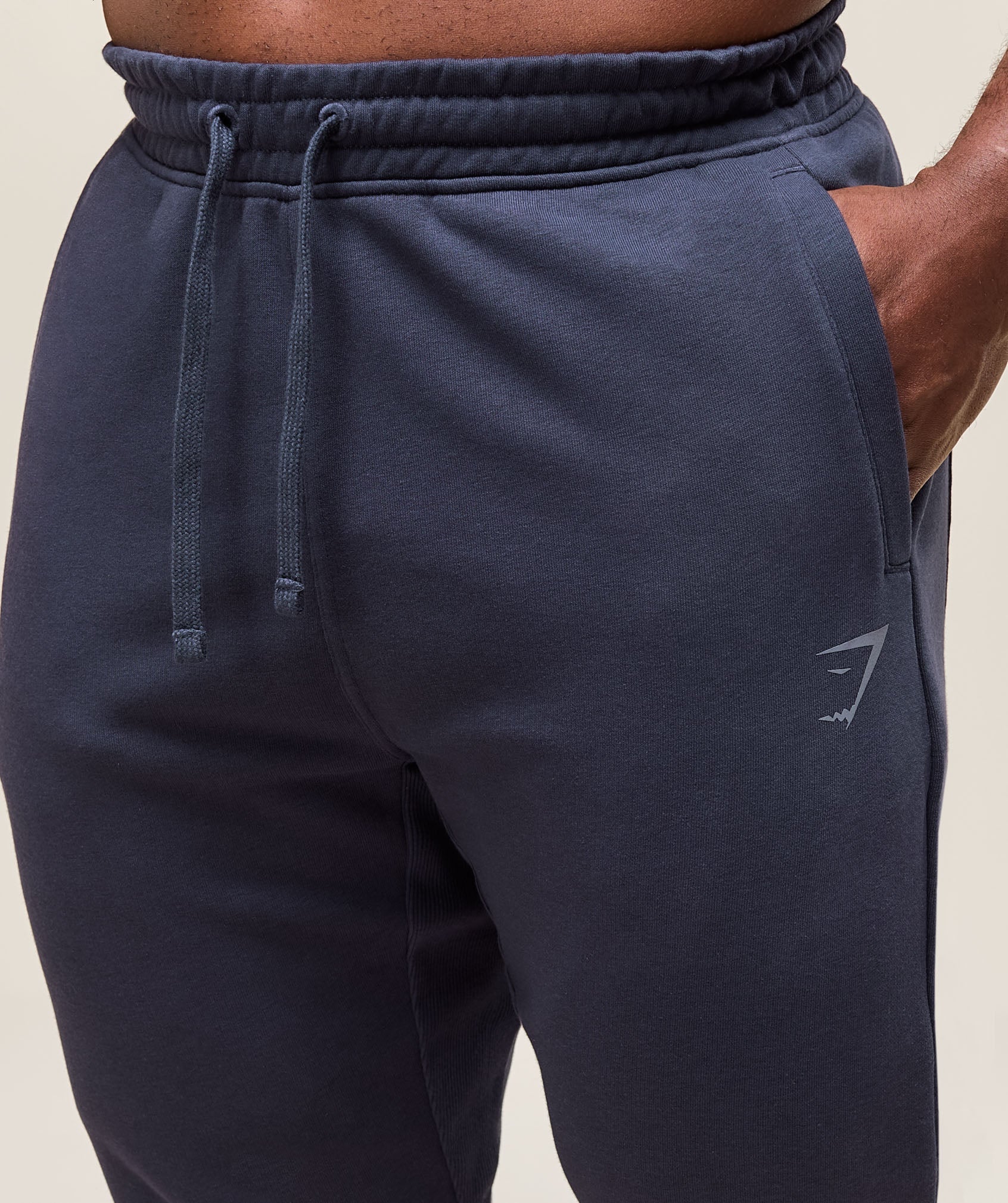 Gymshark Power Wordmark Joggers - Heavy Blue - Image 4