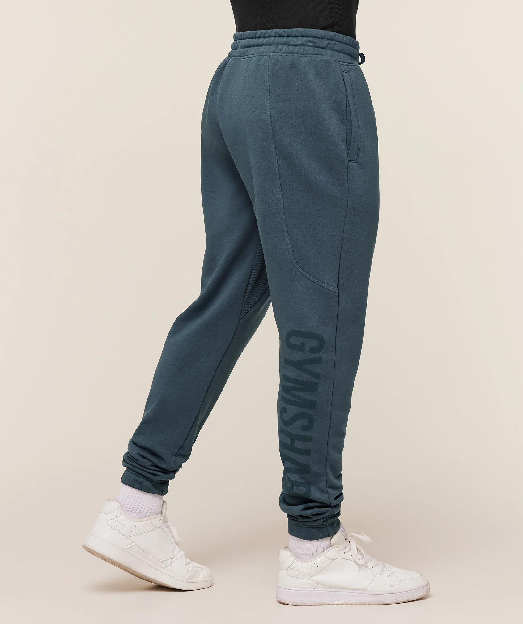 Gymshark Power Wordmark Joggers - GS Stealth Blue - Image 3