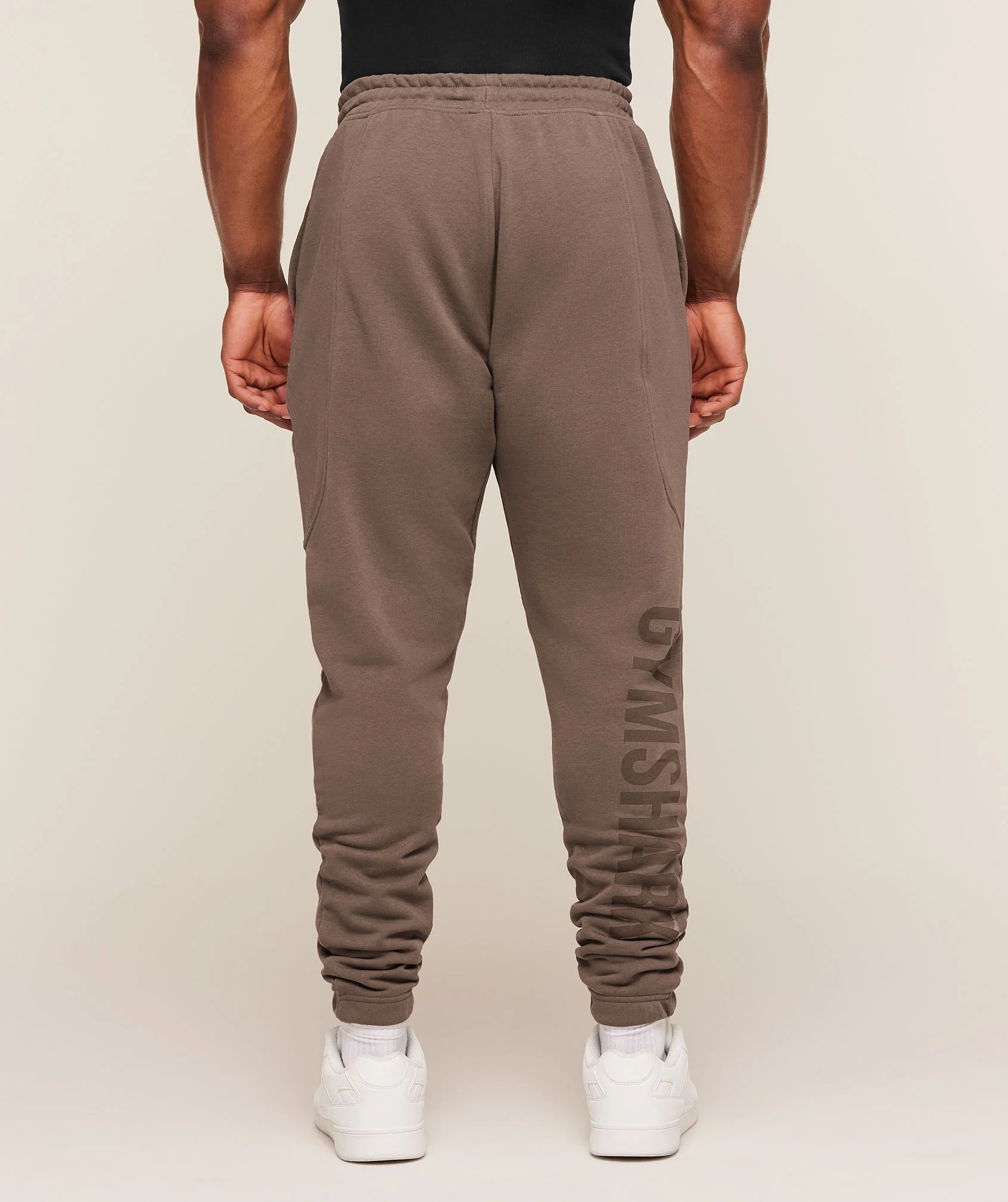 Gymshark Power Wordmark Joggers - Soft Brown - Image 2