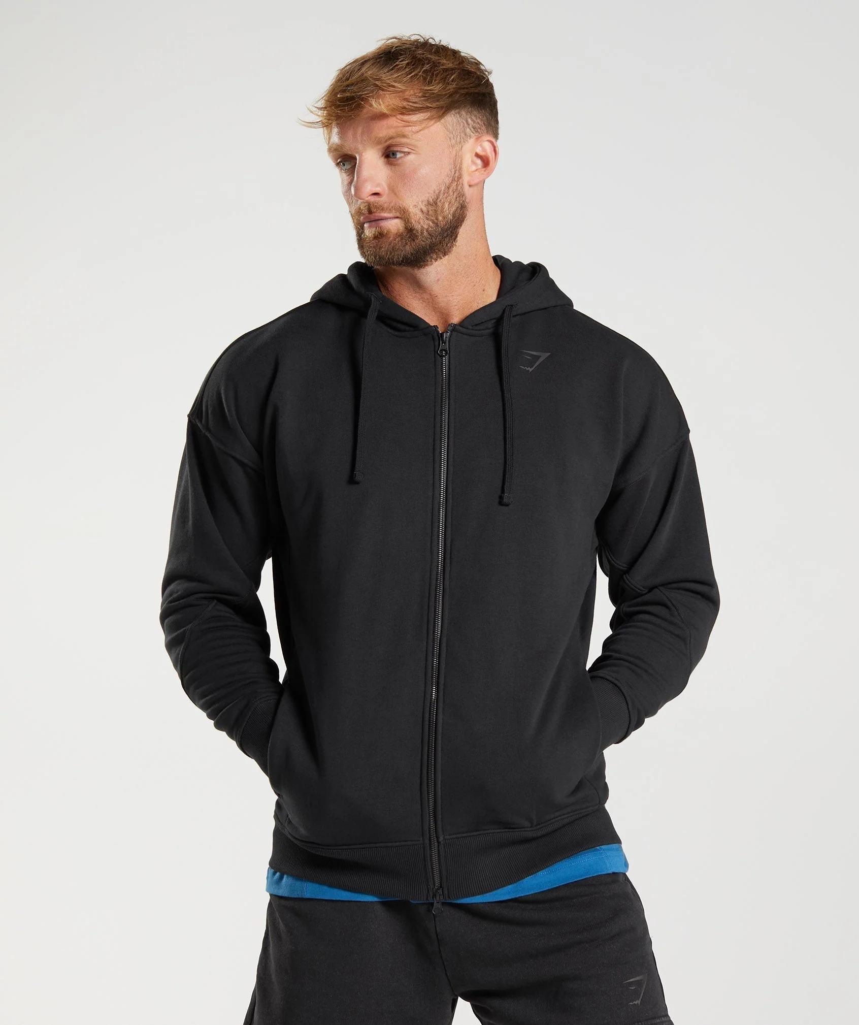 Gymshark Power Zip Hoodie - Black - Image 4