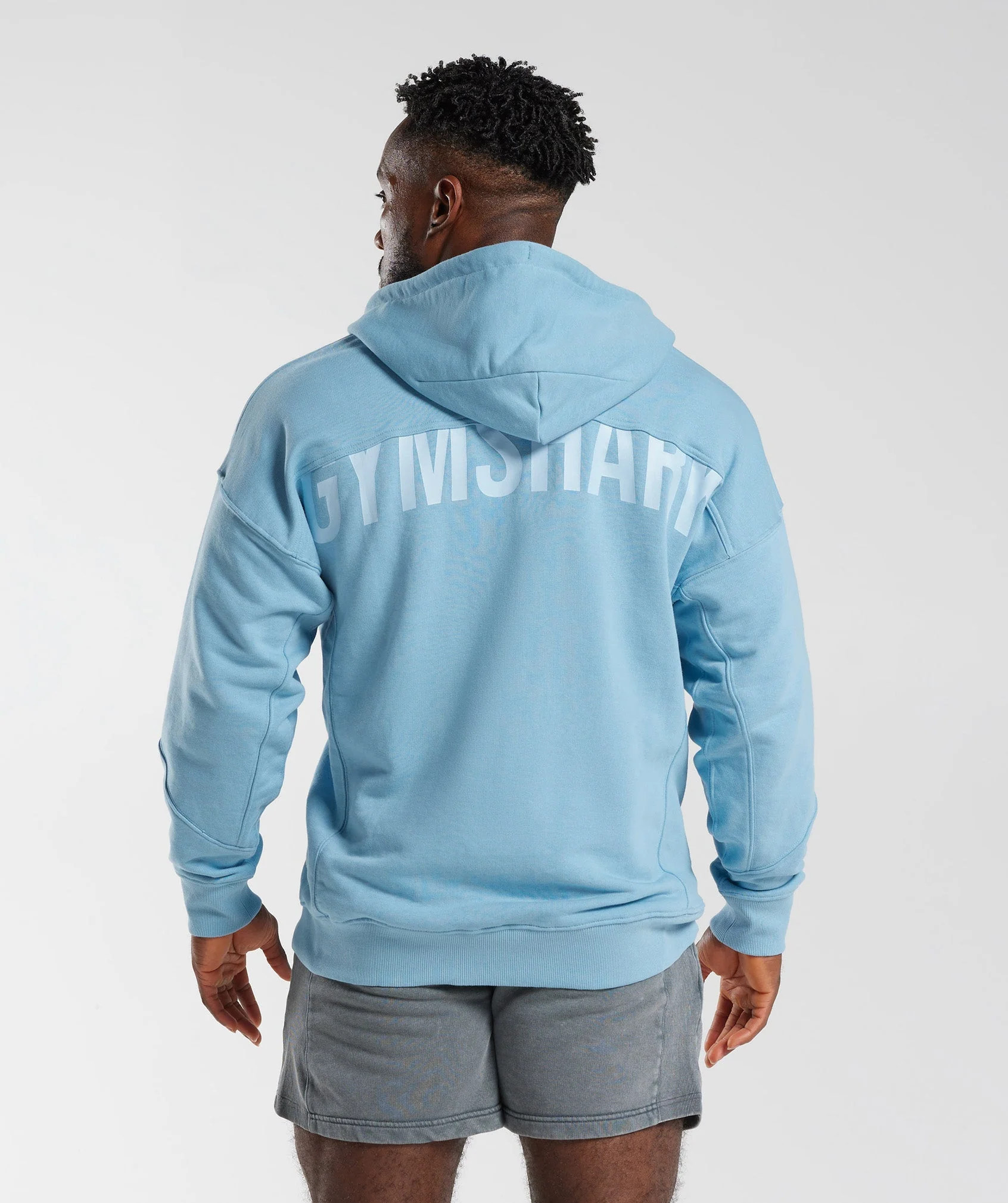Gymshark Power Zip Hoodie - Ozone Blue - Image 2