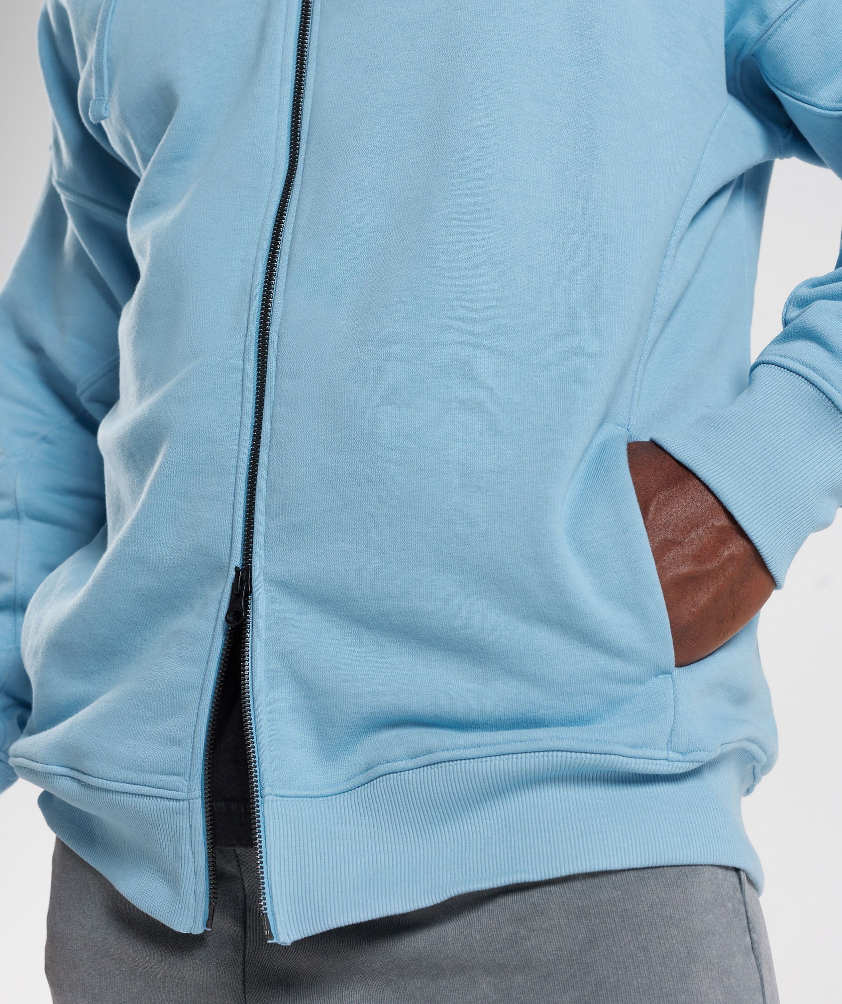 Gymshark Power Zip Hoodie - Ozone Blue - Image 7