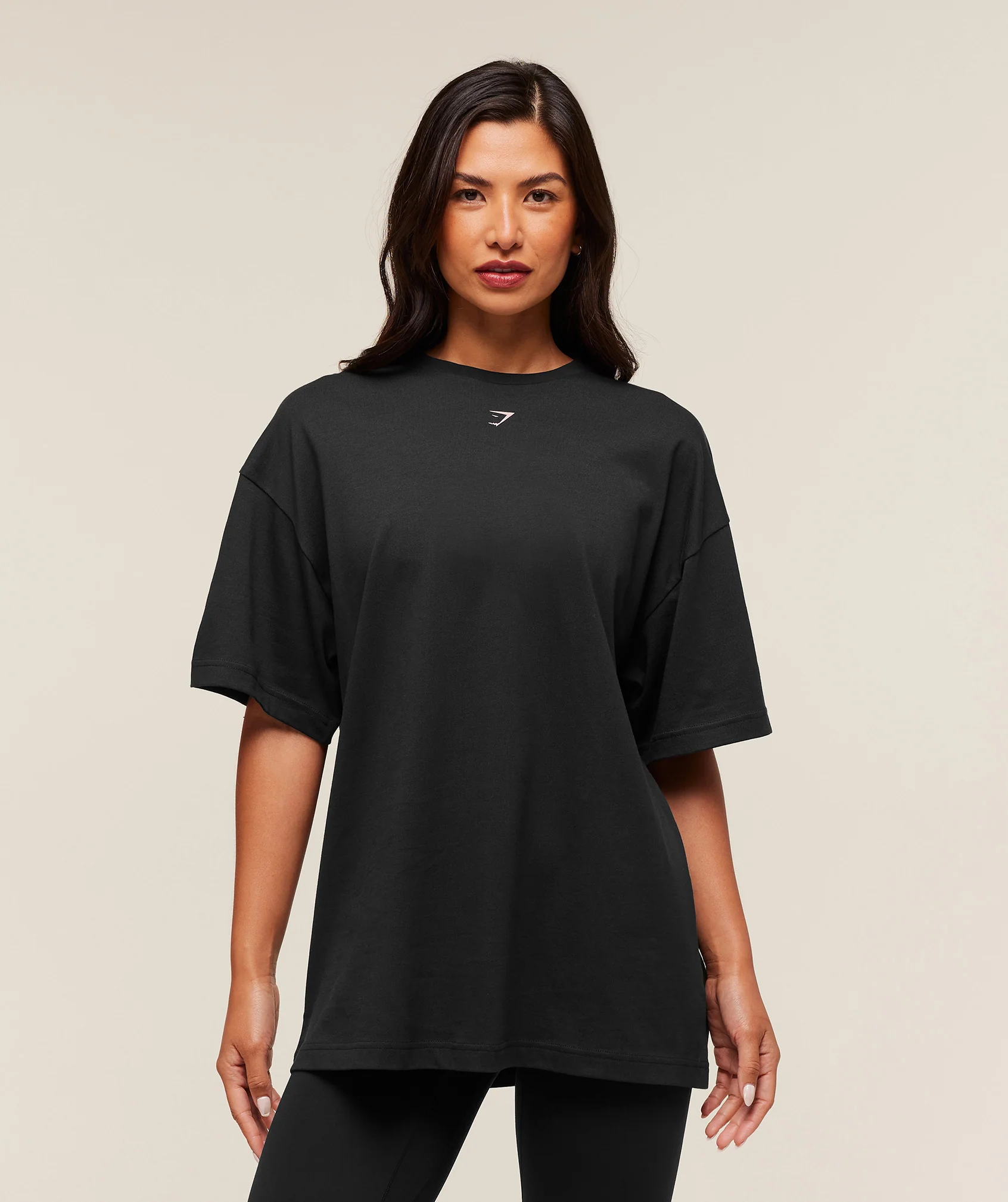 Gymshark Prayer Hands Graphic Oversized T-Shirt - Black - Image 2