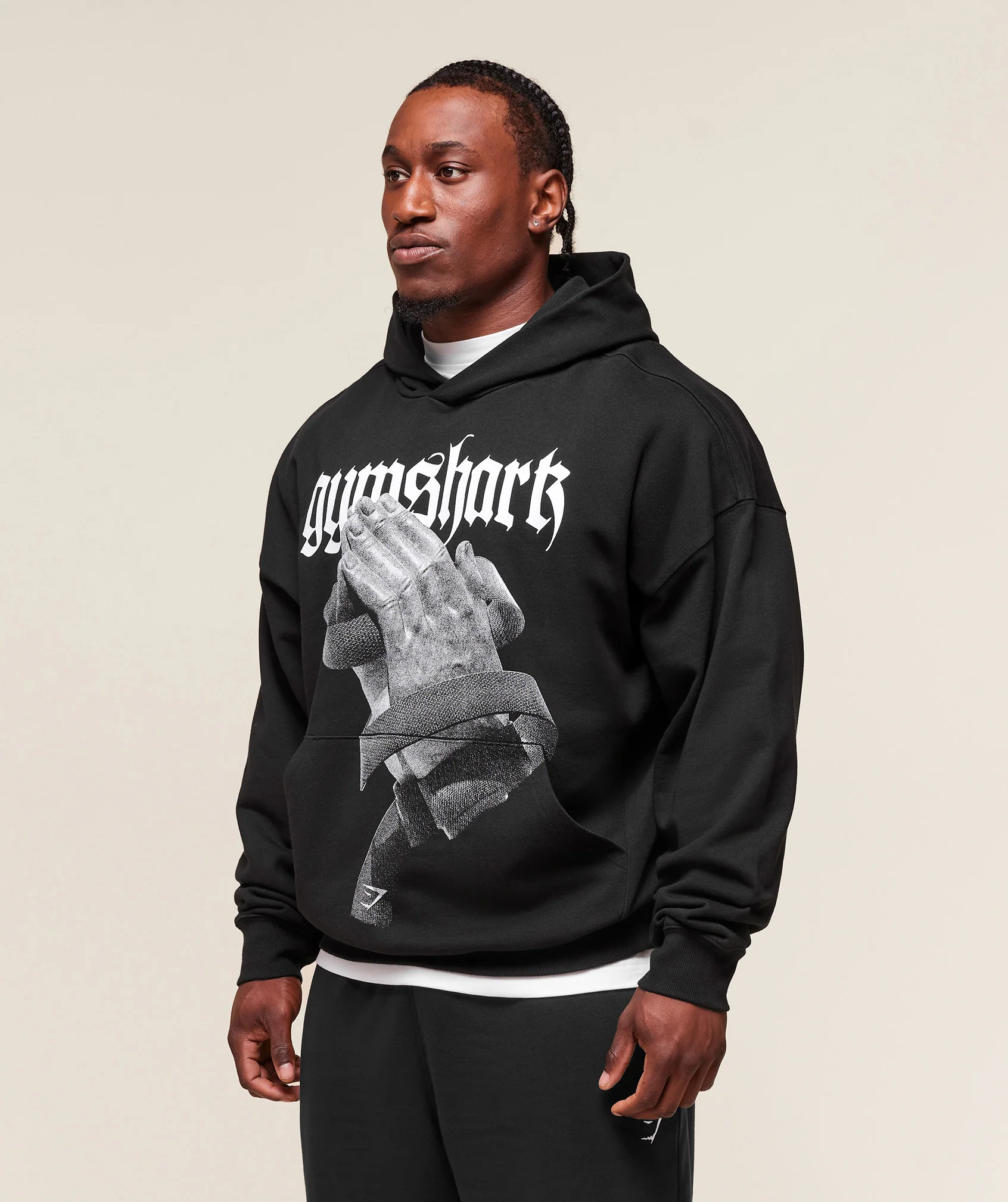 Gymshark Prayer Hands Hoodie - Black - Image 3