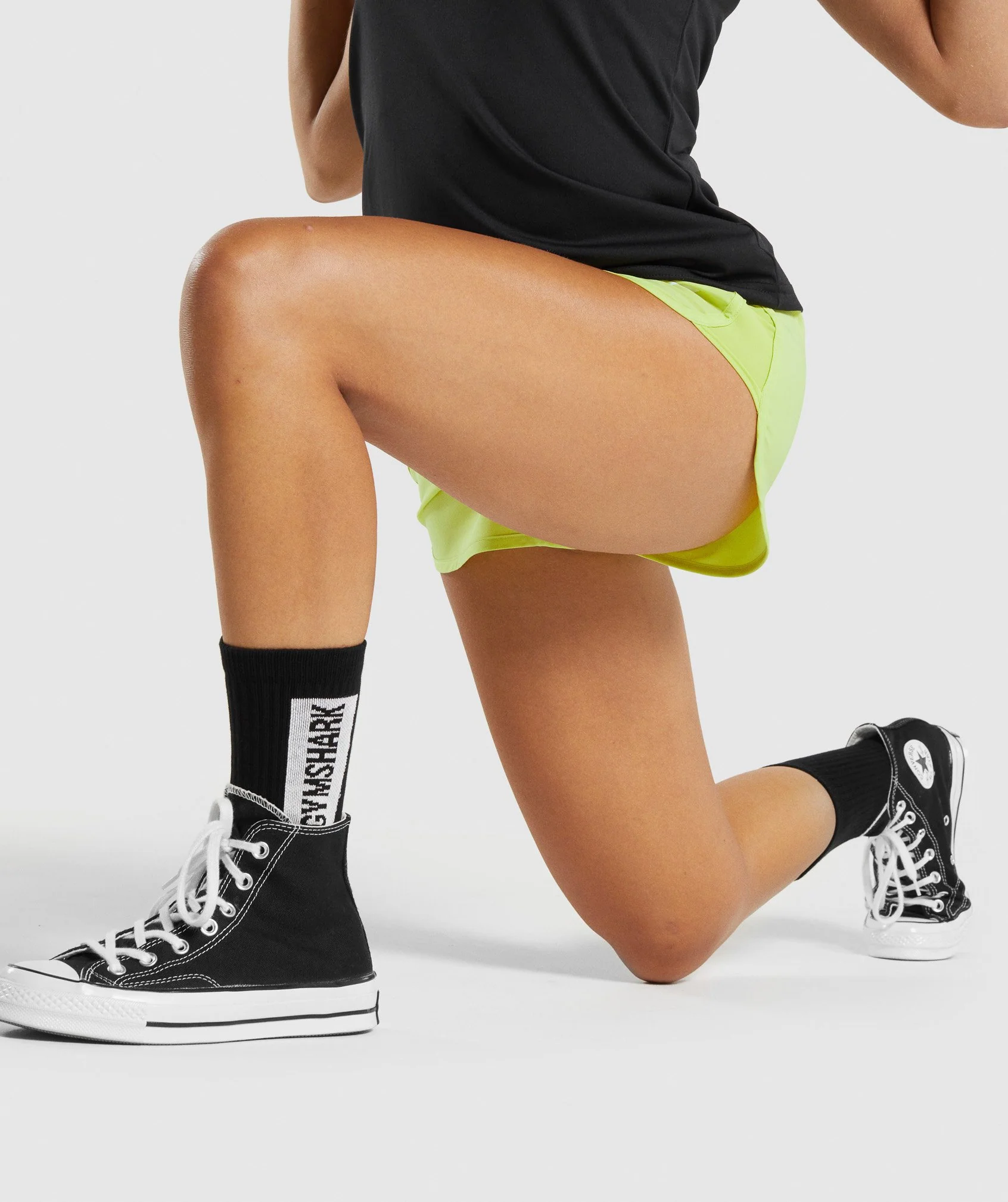 Gymshark Premium Logo Crew Socks (1pk) - Black - Image 4