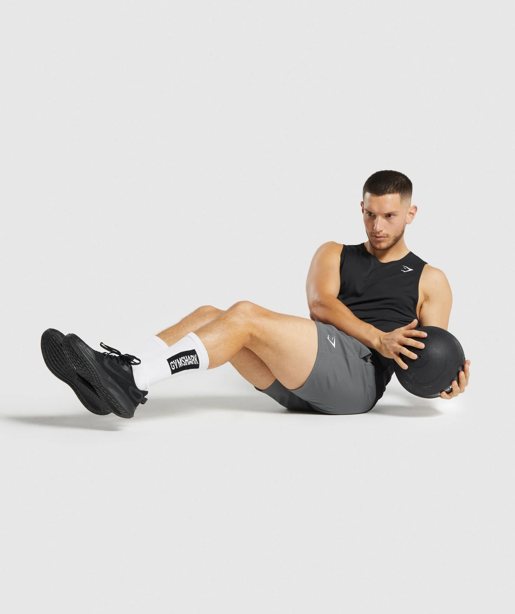 Gymshark Premium Logo Crew Socks (1pk) - White - Image 4