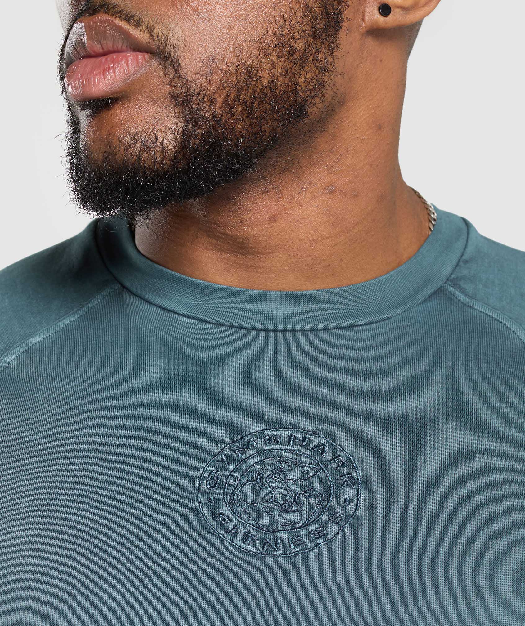 Gymshark Premium Legacy T-Shirt - Cargo Blue - Image 5