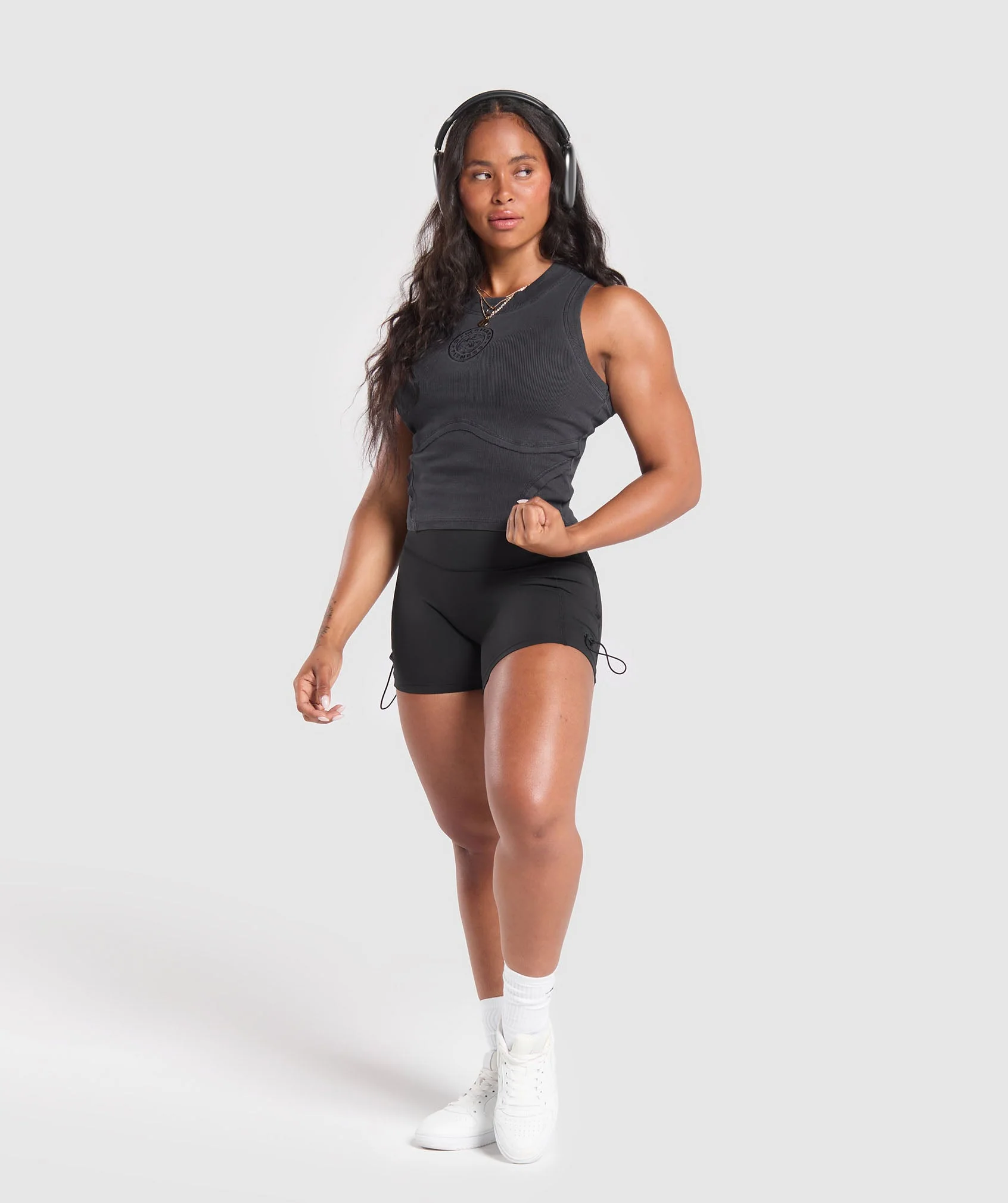 Gymshark Premium Legacy Tank - Black/Pigment Dye - Image 4
