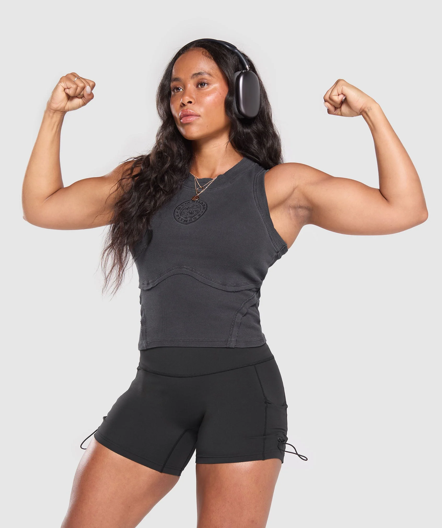 Gymshark Premium Legacy Tank - Black/Pigment Dye - Image 6