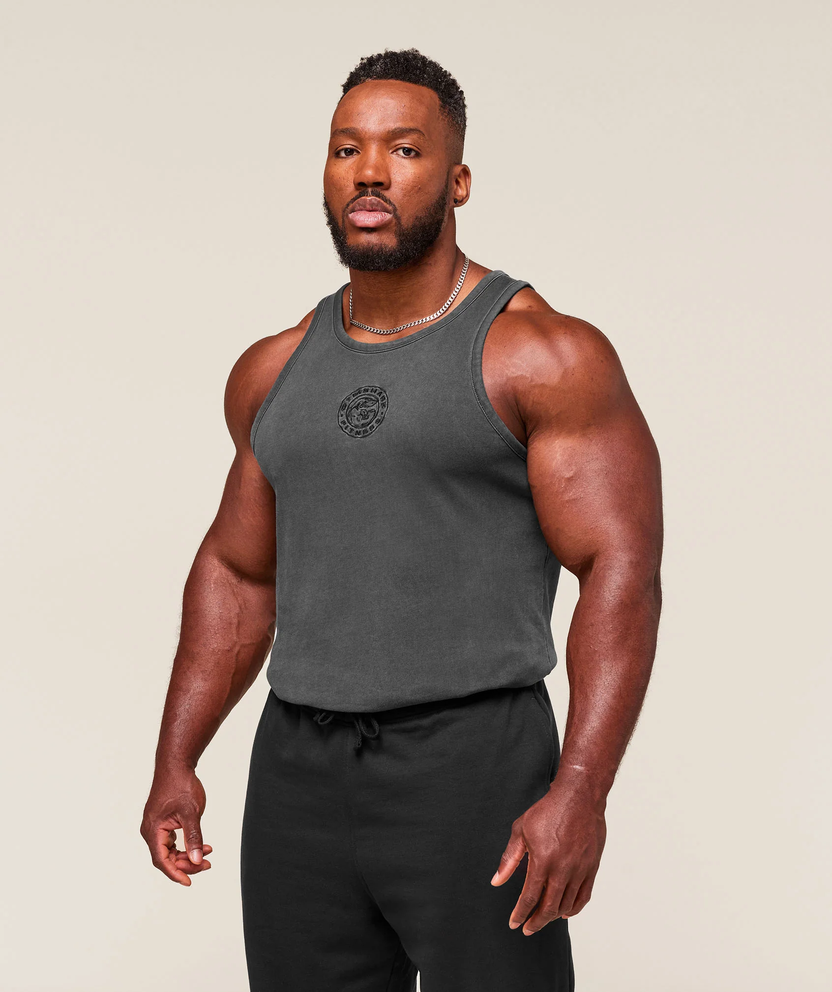 Gymshark Premium Legacy Tank - Black - Image 2