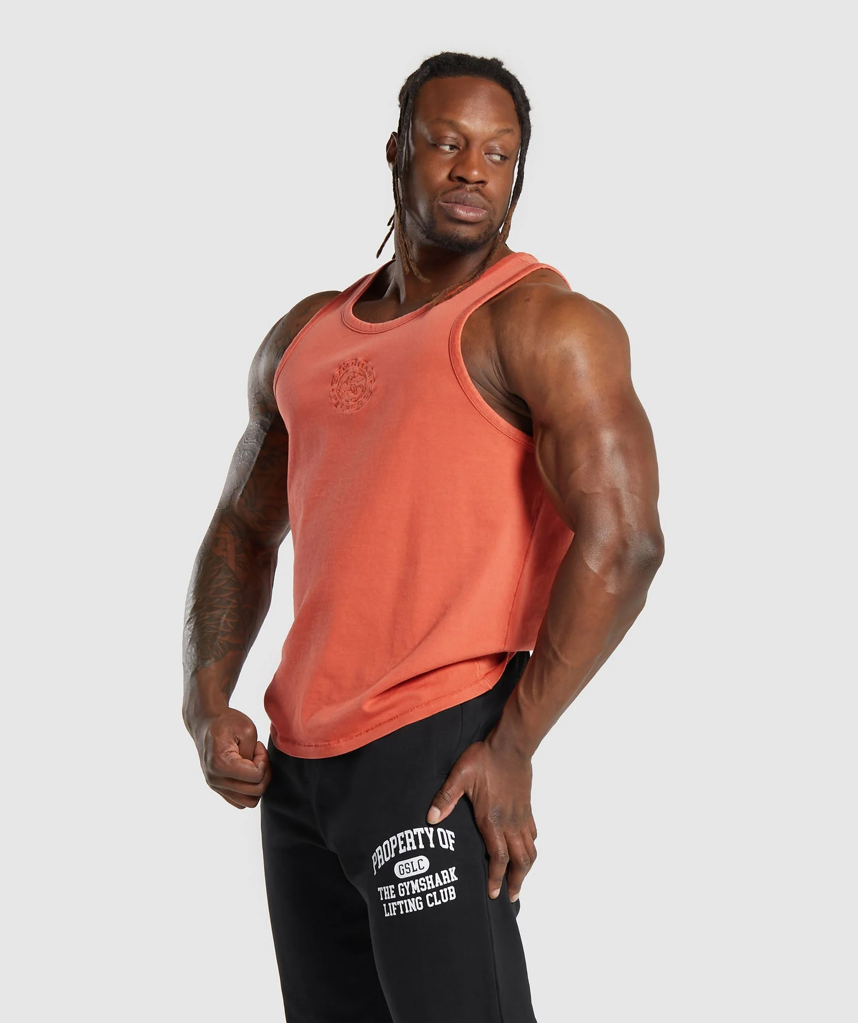 Gymshark Premium Legacy Tank - Muted Orange - Image 3