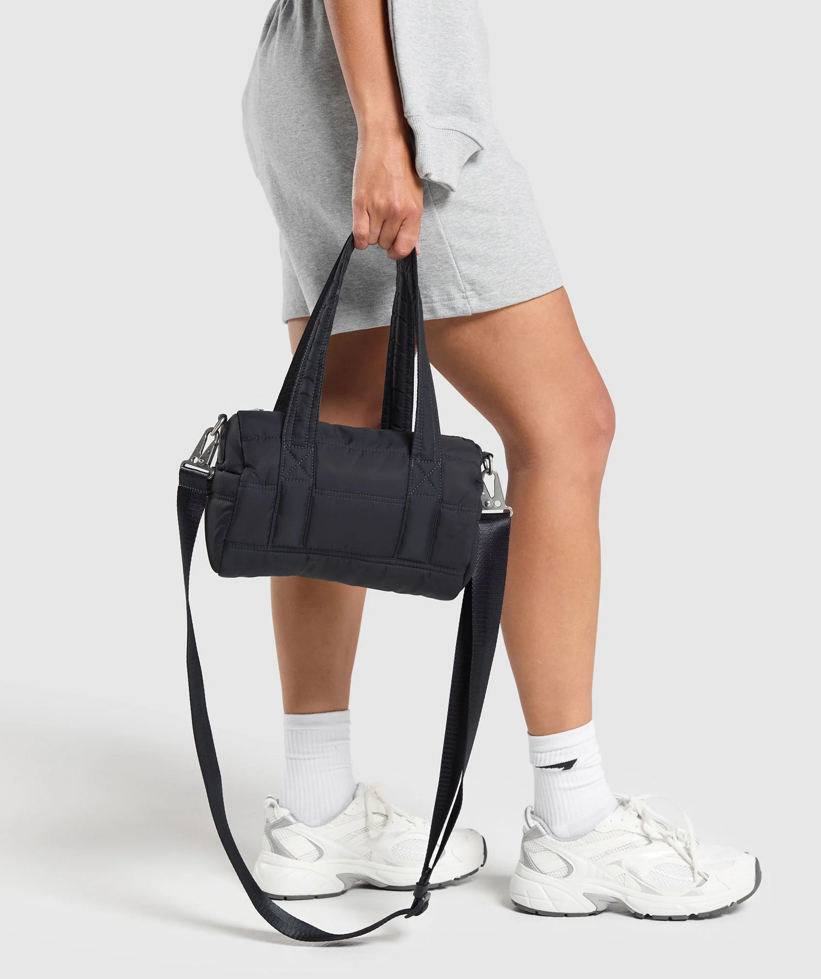 Gymshark Premium Lifestyle Mini Barrel Bag - Onyx Grey - Image 2
