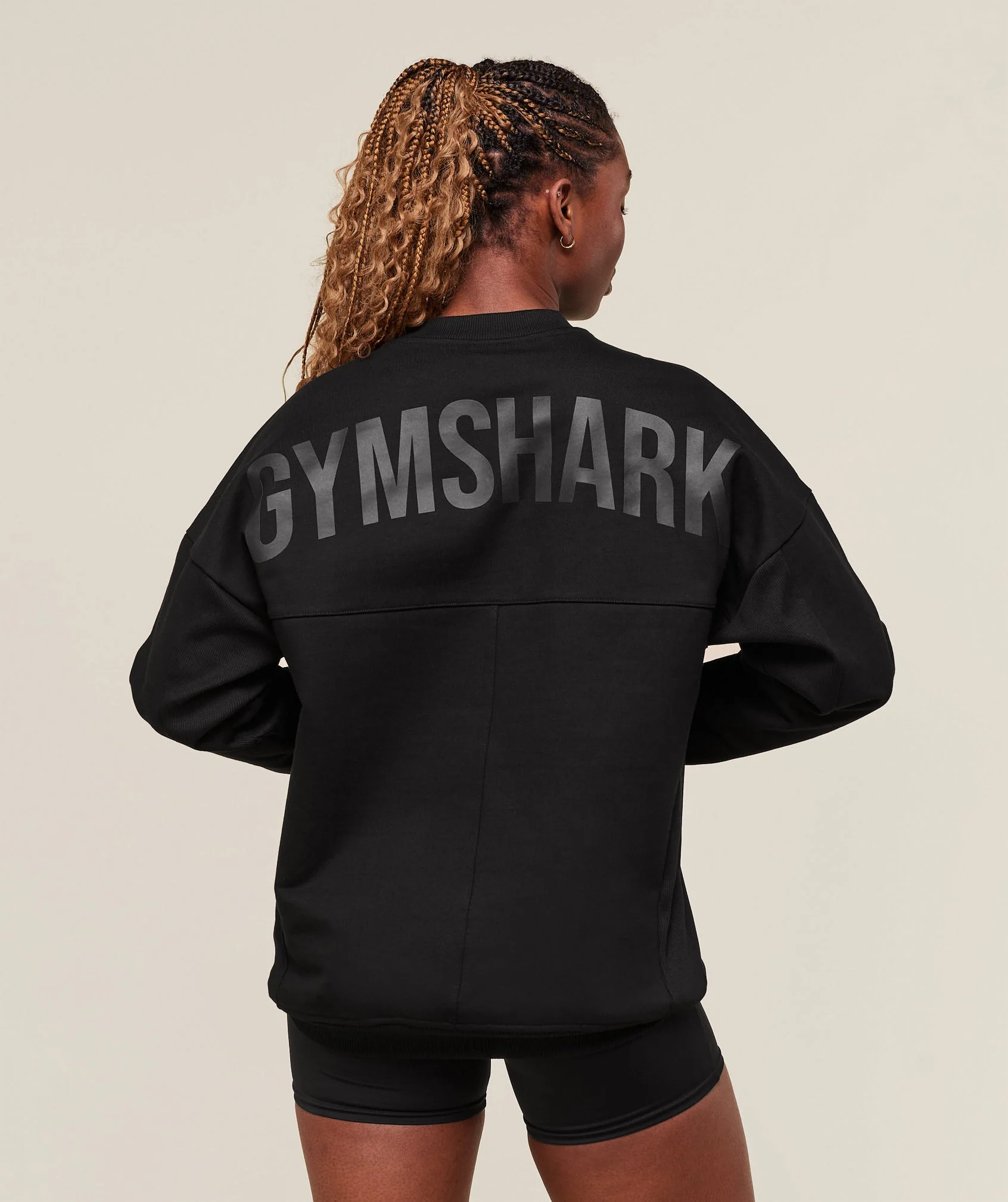 Gymshark Premium Power Crew - Black - Image 2