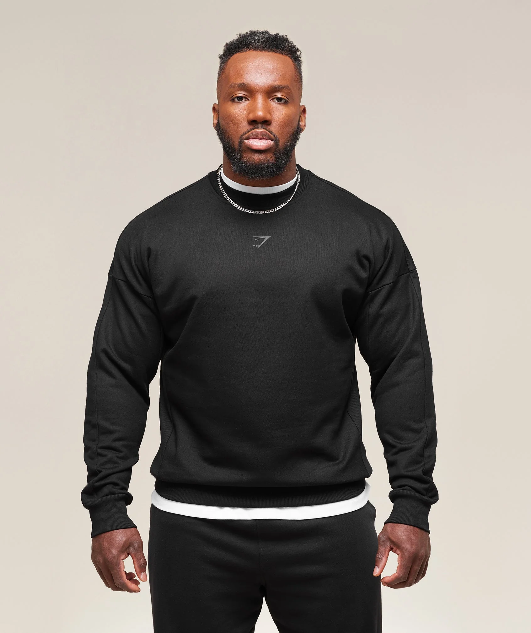 Gymshark Premium Power Crew - Black - Image 3