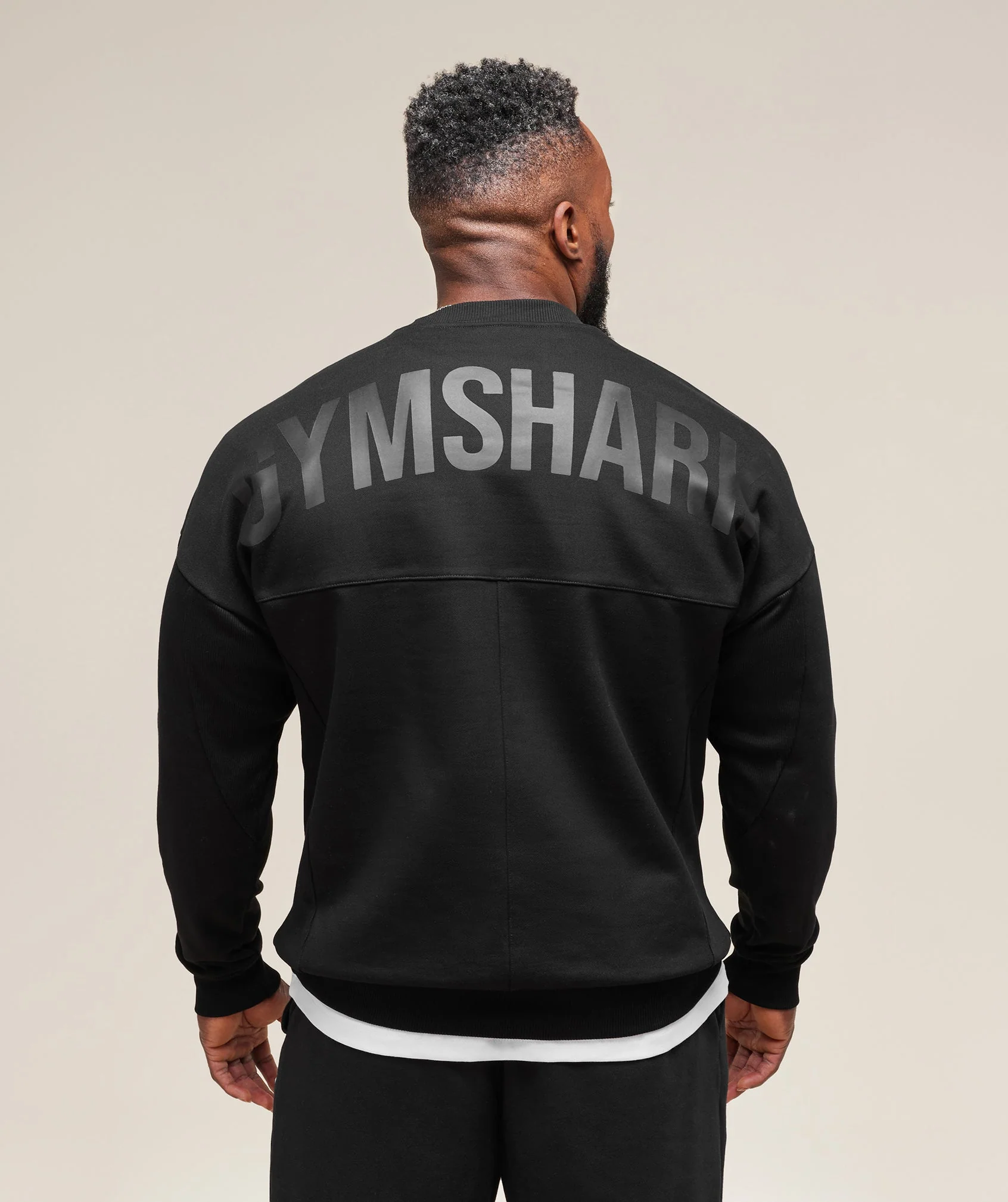 Gymshark Premium Power Crew - Black - Image 4