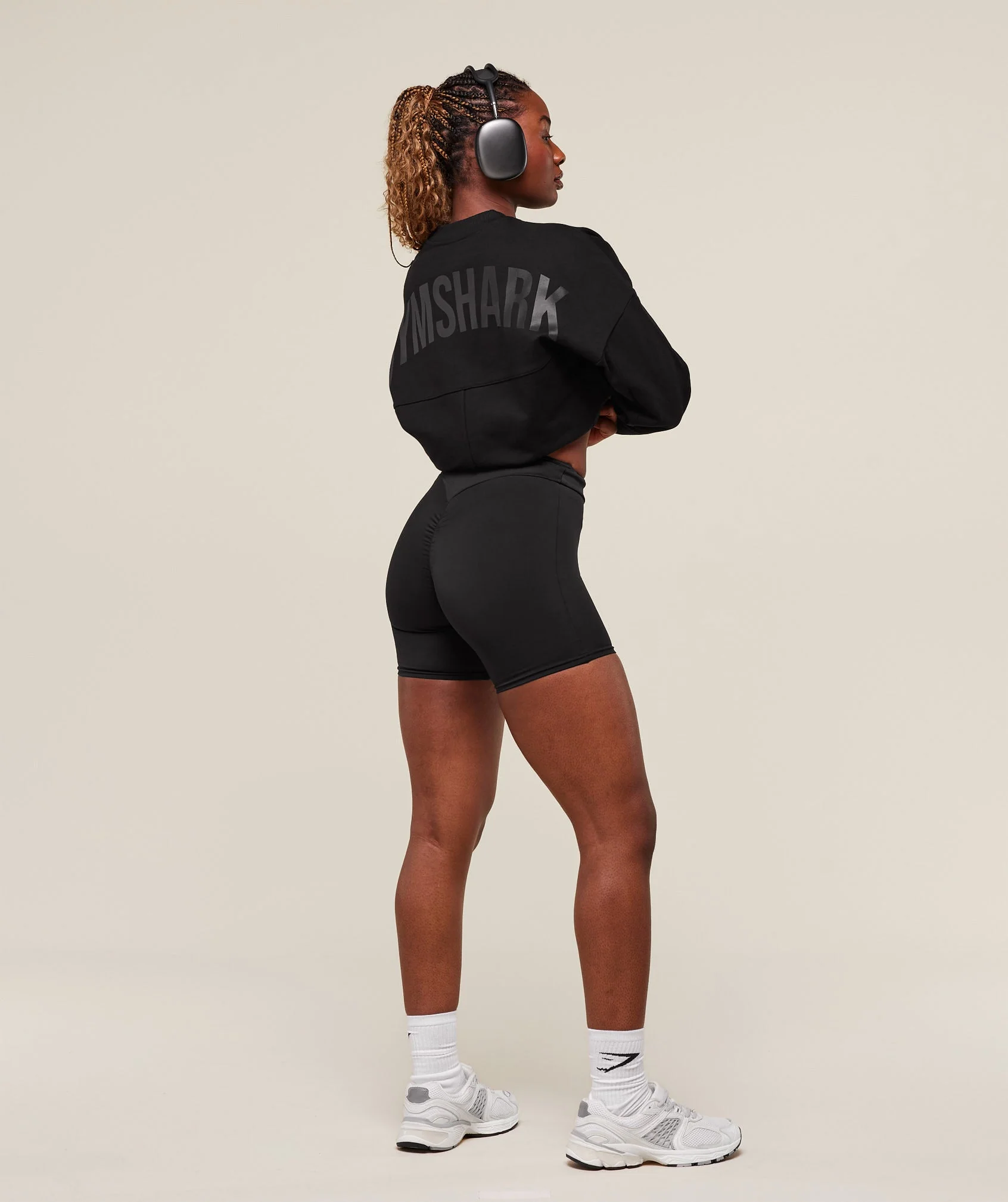 Gymshark Premium Power Crew - Black - Image 6