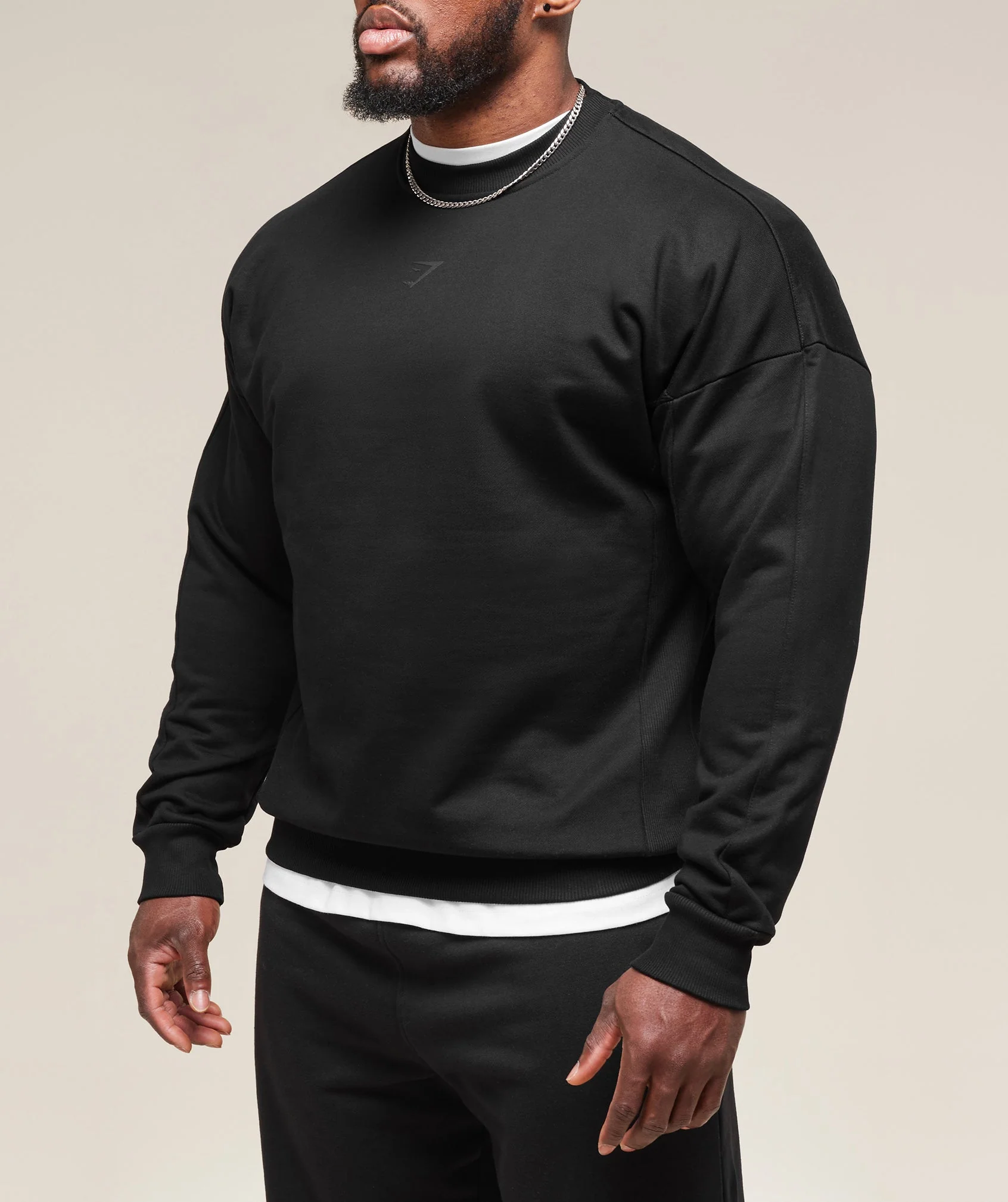 Gymshark Premium Power Crew - Black - Image 7