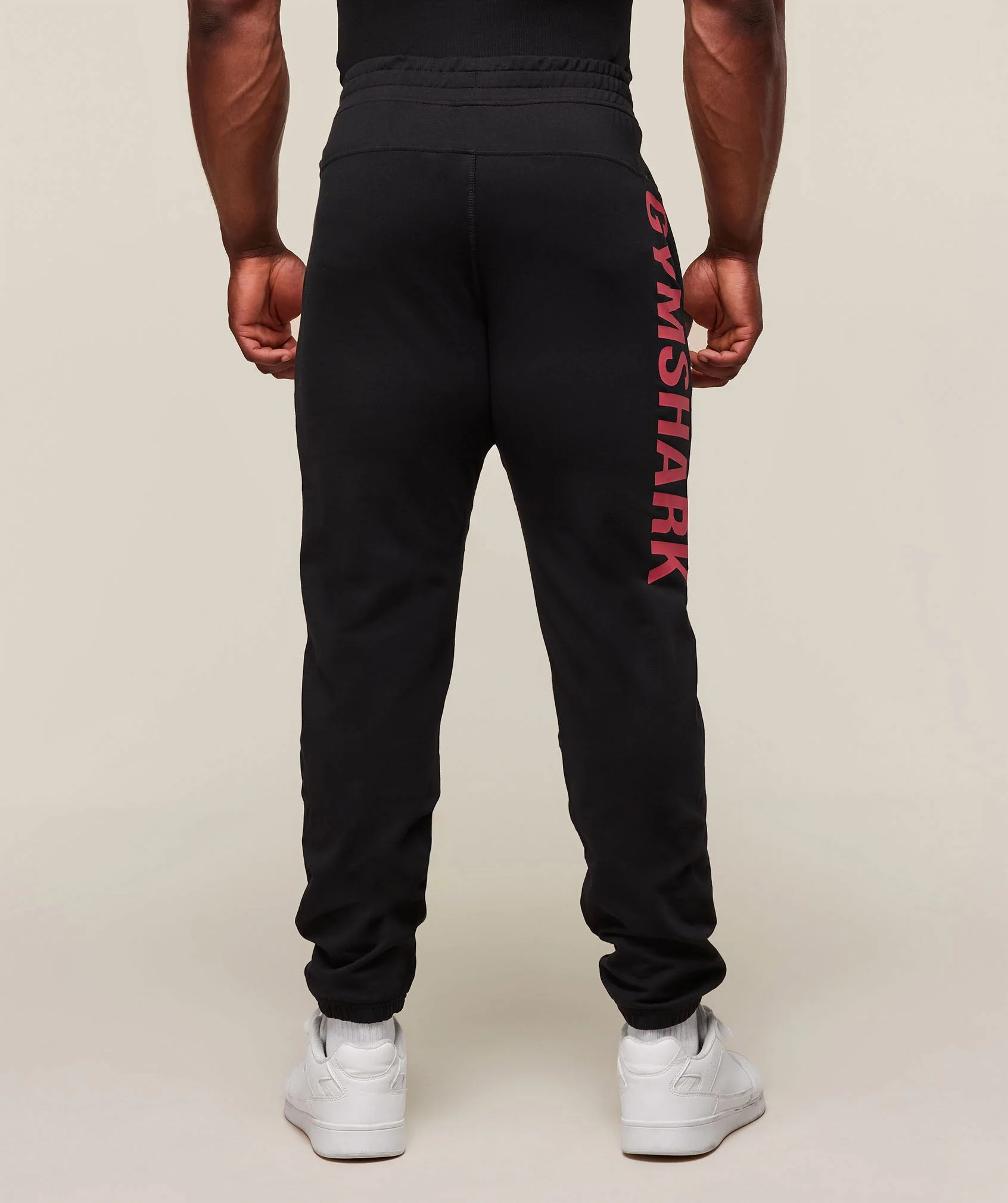 Gymshark Prime Joggers - Black/Vivid Red - Image 2
