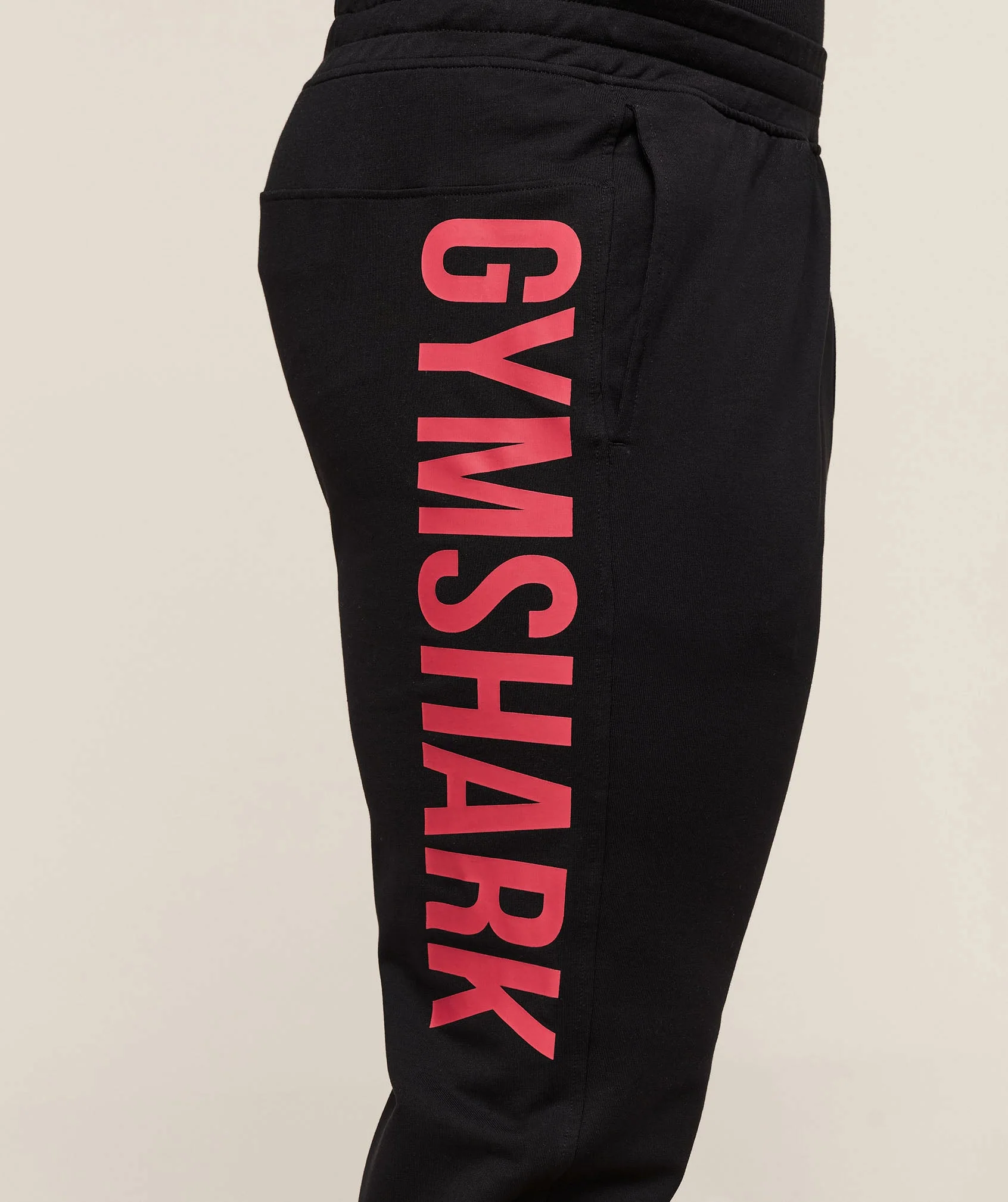 Gymshark Prime Joggers - Black/Vivid Red - Image 5