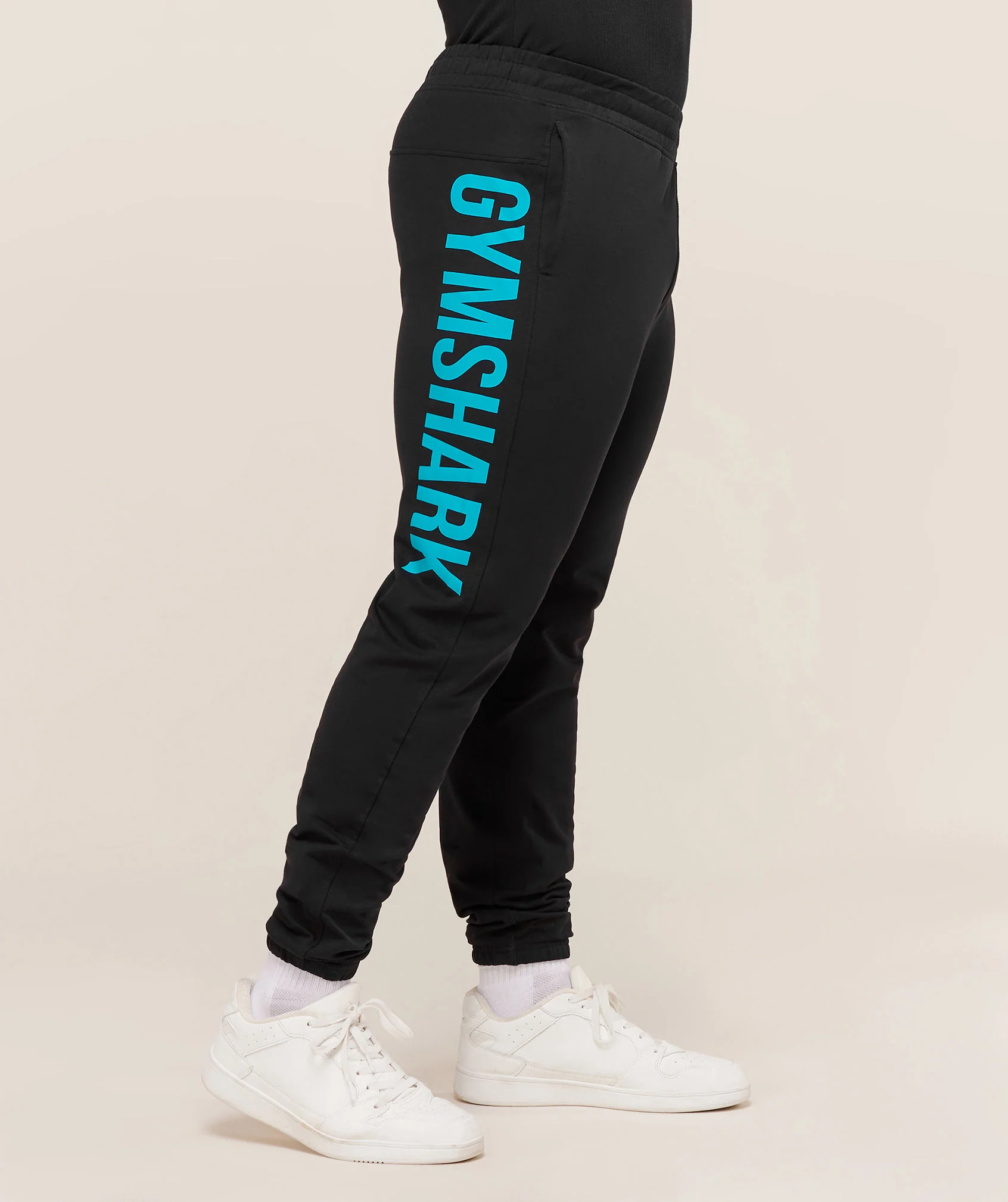 Gymshark Prime Joggers - Black/Brand Blue - Image 2