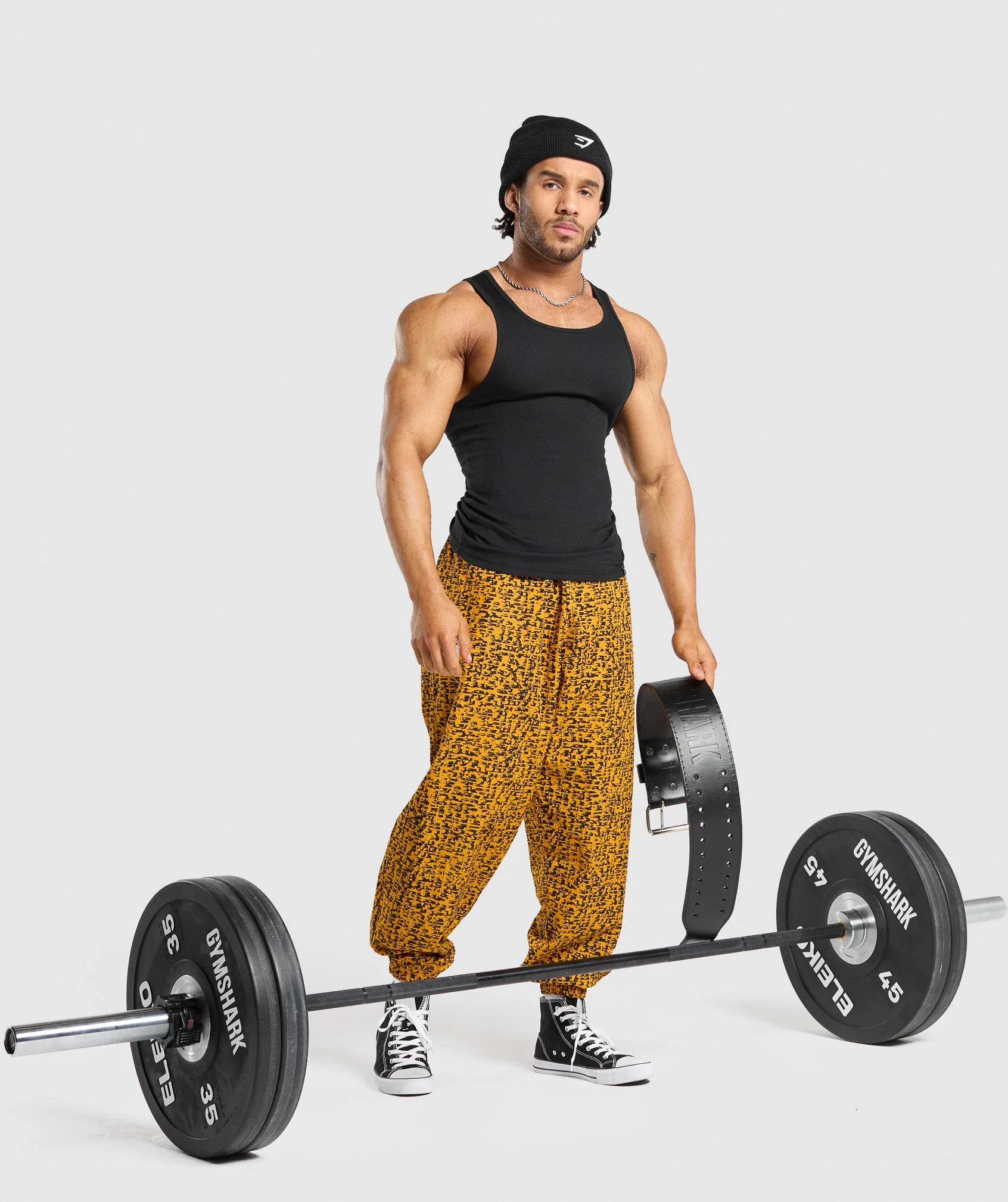 Gymshark Printed Pumper Pants - Burnt Yellow - Image 4